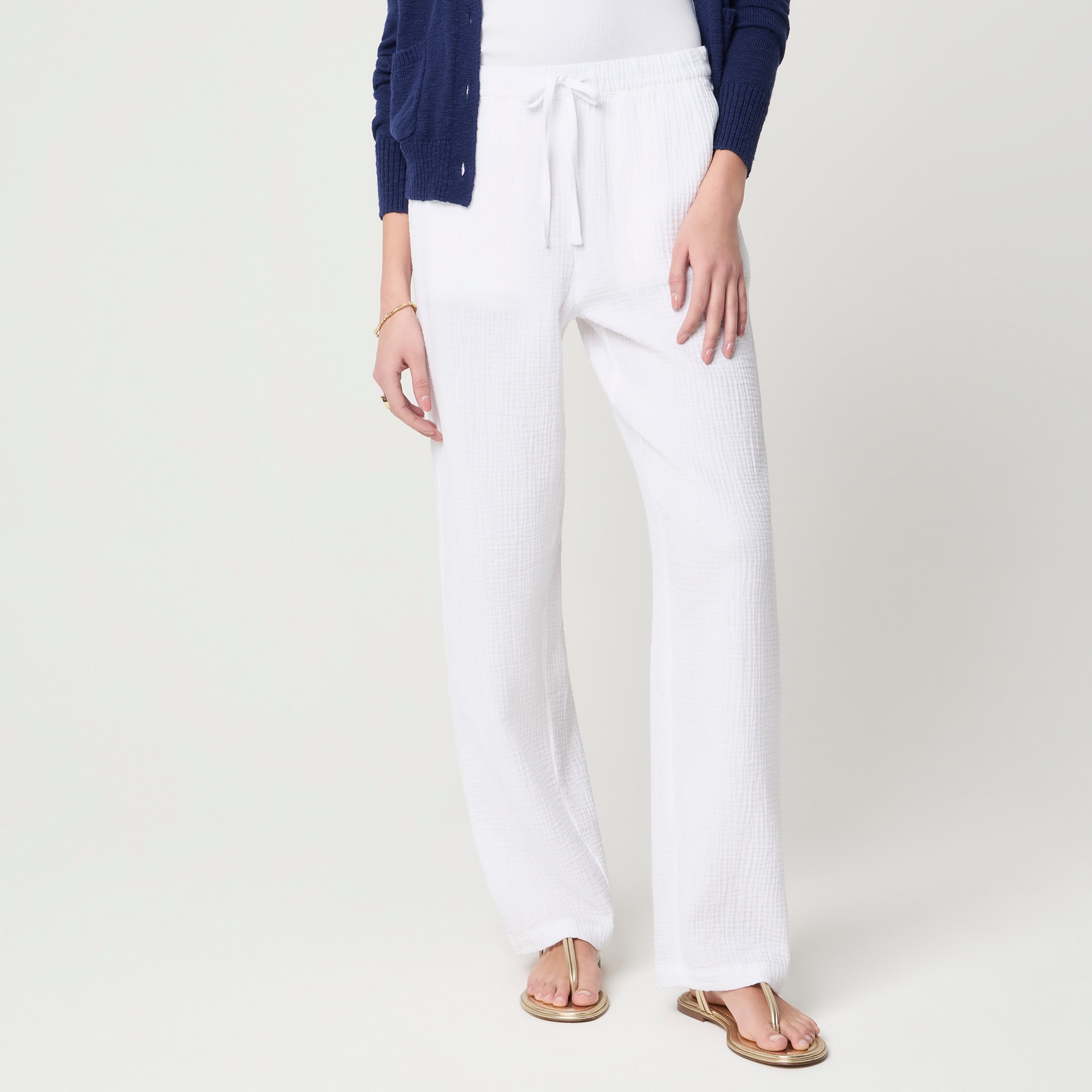 Double-gauze drawstring pant - image 4