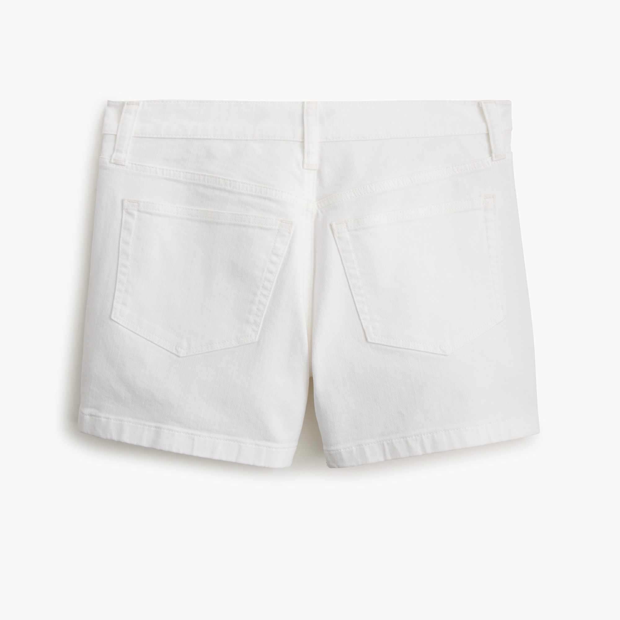 White mid-rise modern denim short - image 4