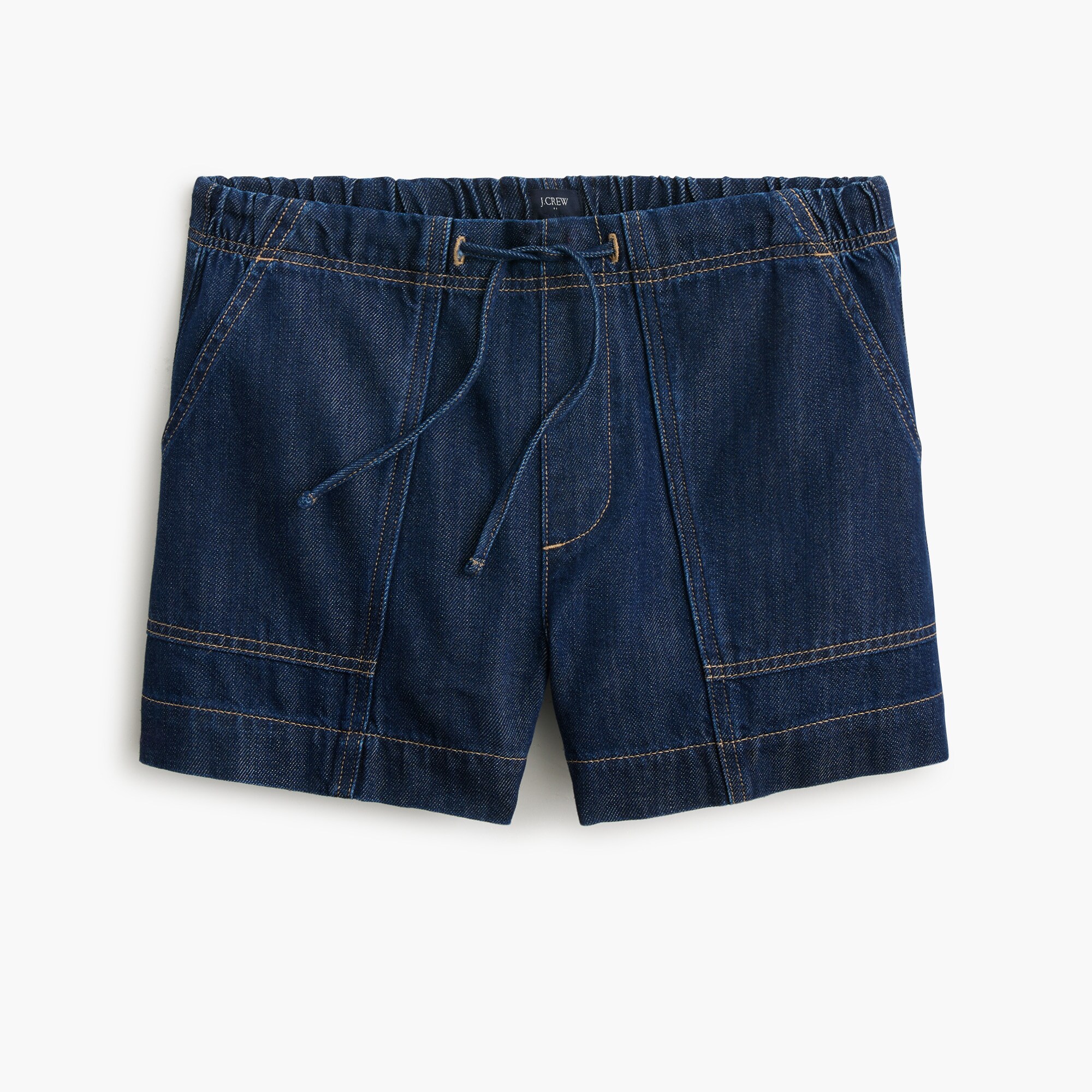 Light-feel denim drawstring short