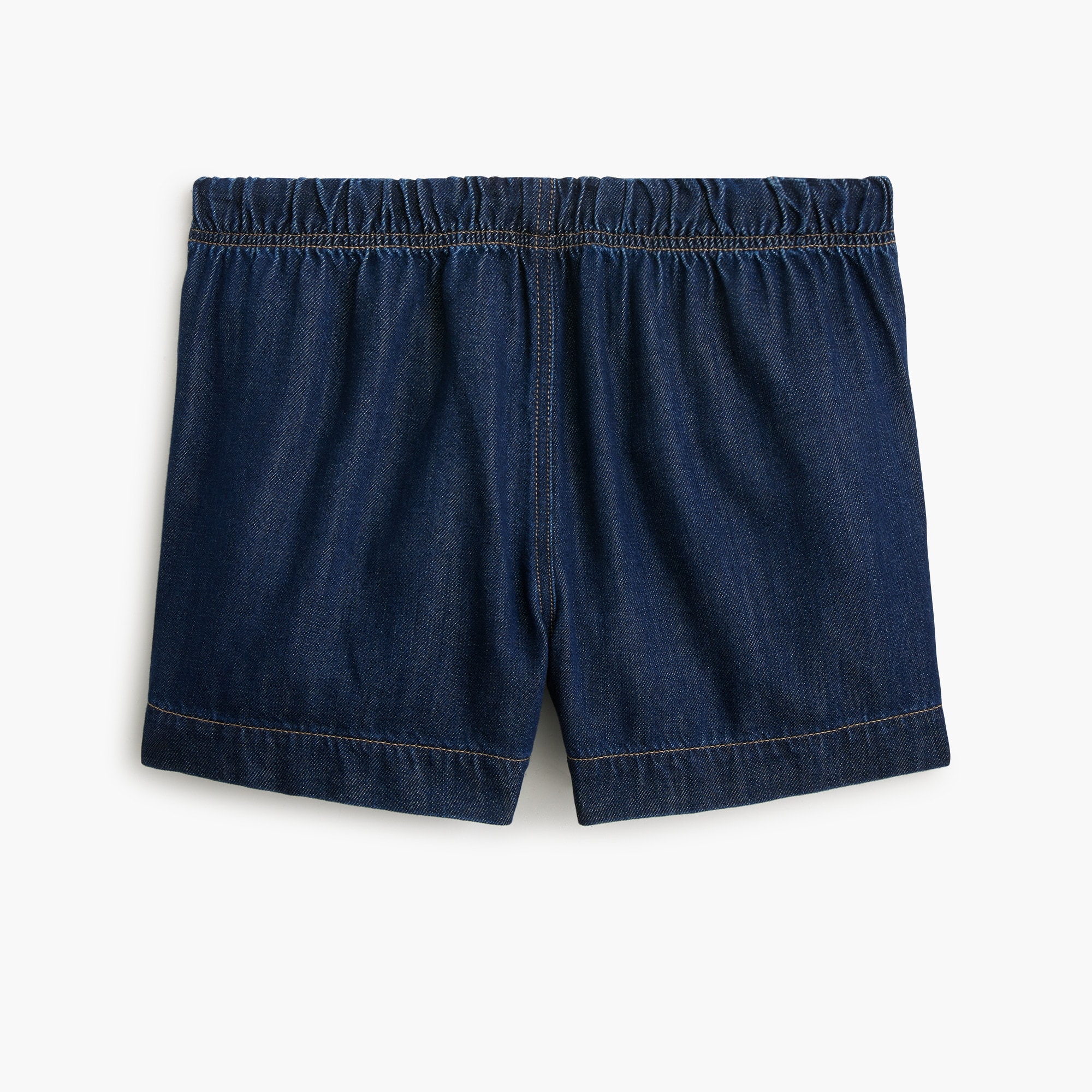 Light-feel drawstring denim short