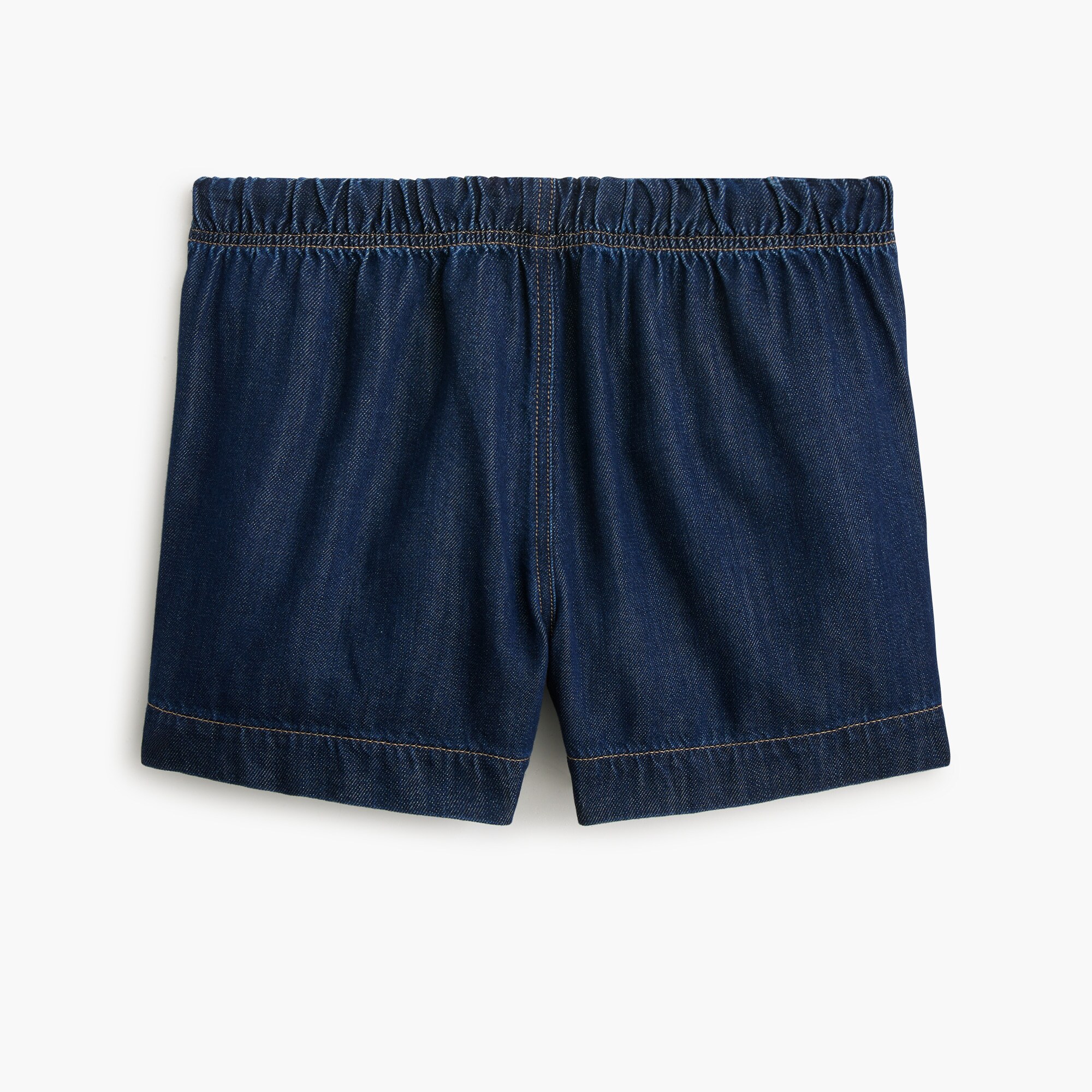 Light-feel denim drawstring short
