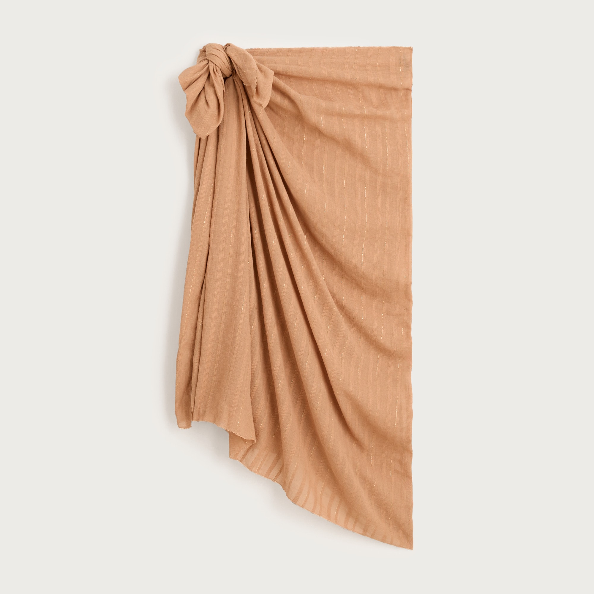  Cotton voile sarong with Lurex&reg; metallic threads