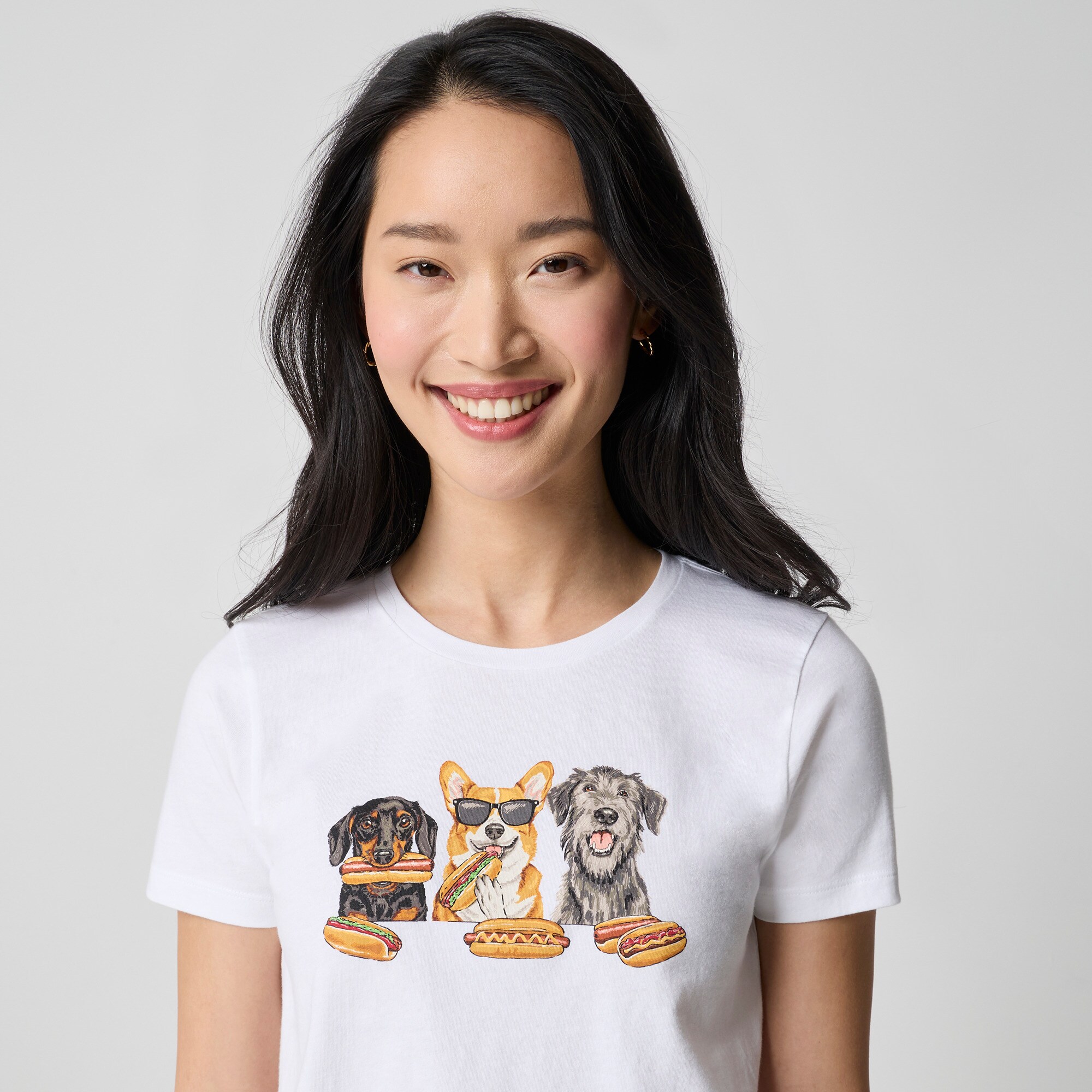 Dog barbecue graphic tee