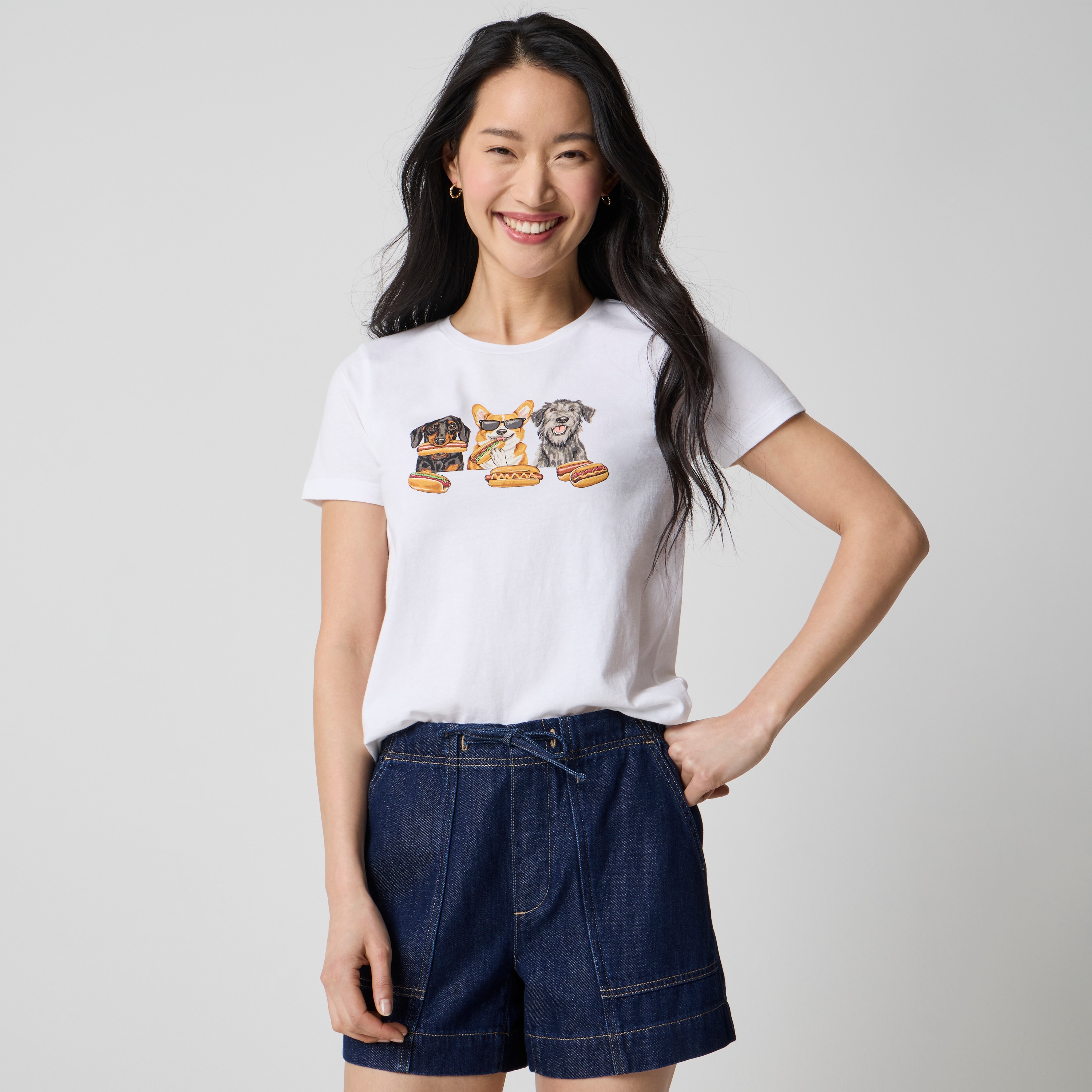 Dog Barbecue Graphic Tee For Women | Factory