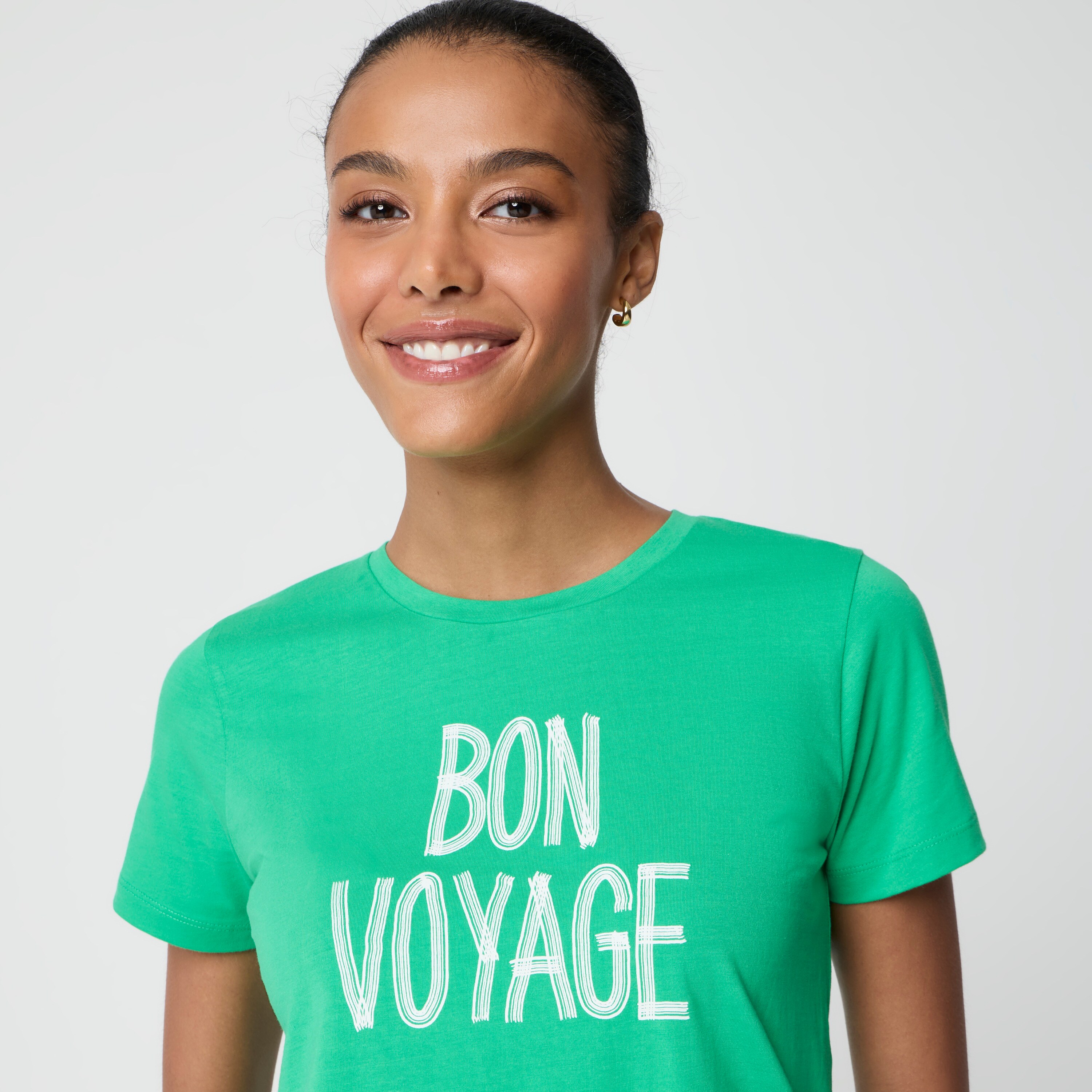 "Bon voyage" graphic tee