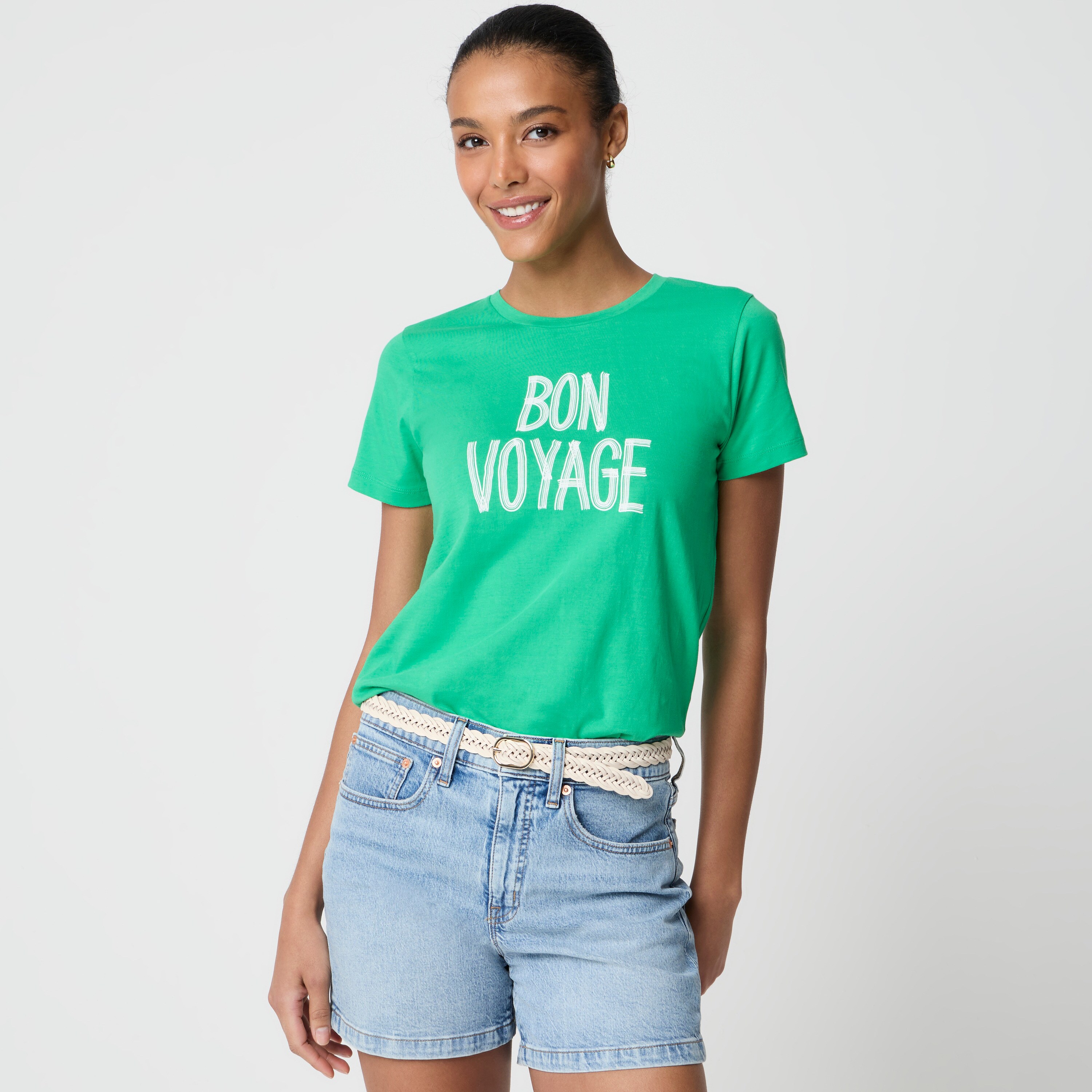 "Bon voyage" graphic tee