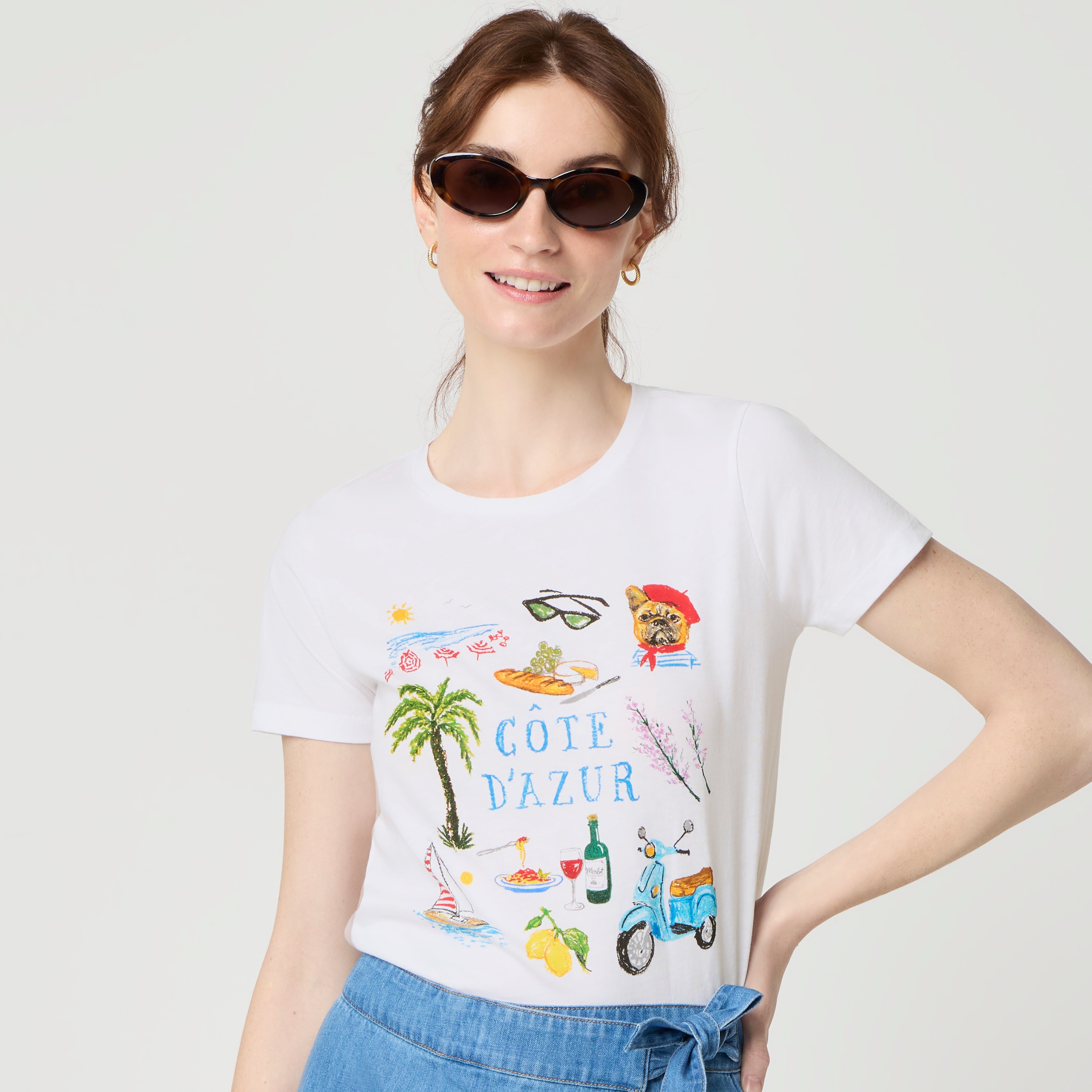 French Riviera graphic tee