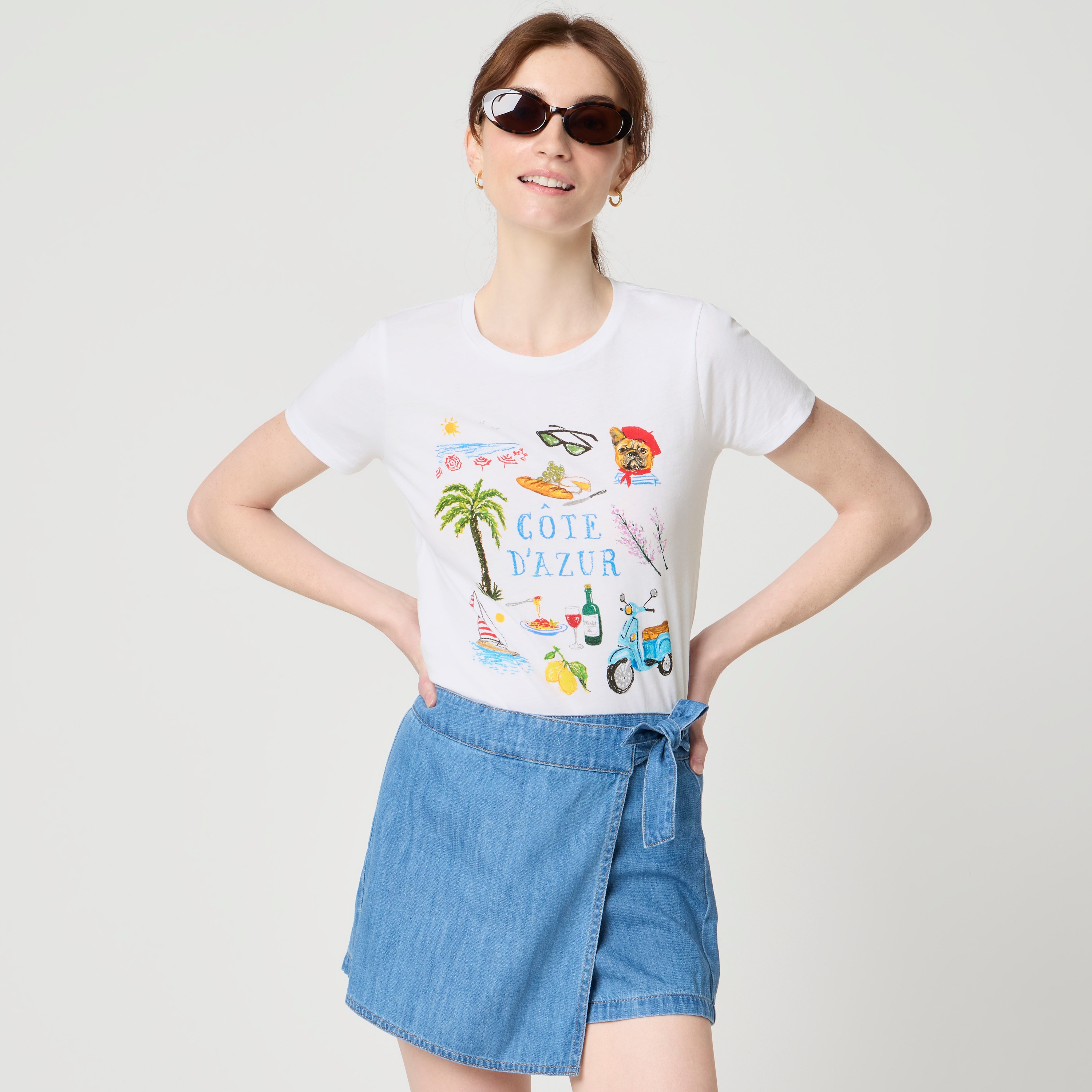 French Riviera graphic tee