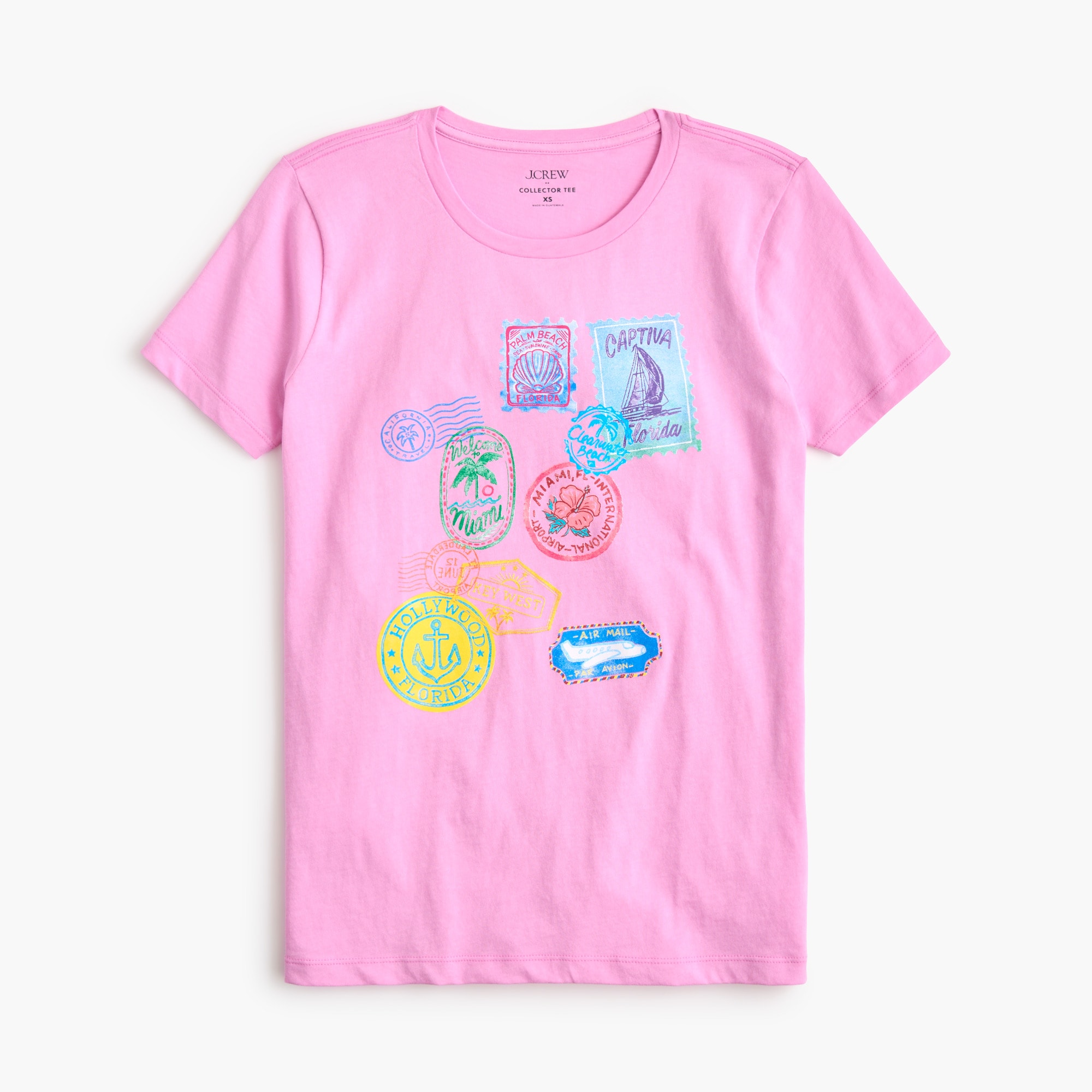 Passport stamps graphic tee