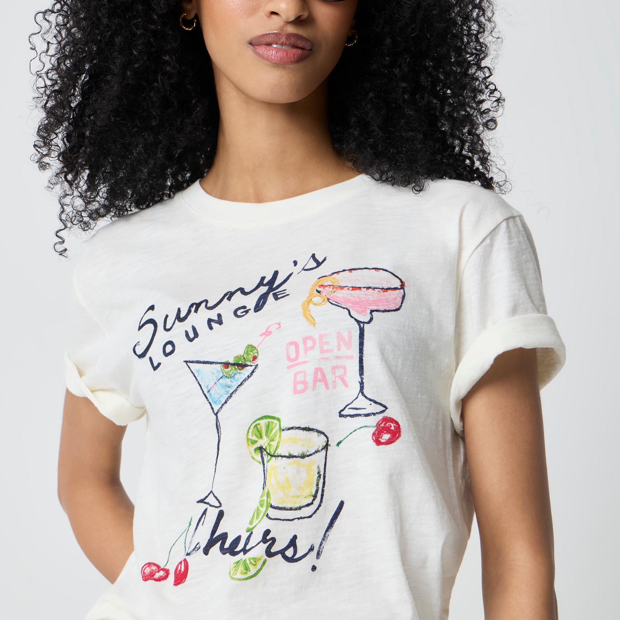 "Sunny's lounge" graphic tee