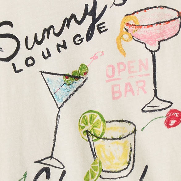 "Ciao Bella!" graphic tee SUNNYS LOUNGE IVORY