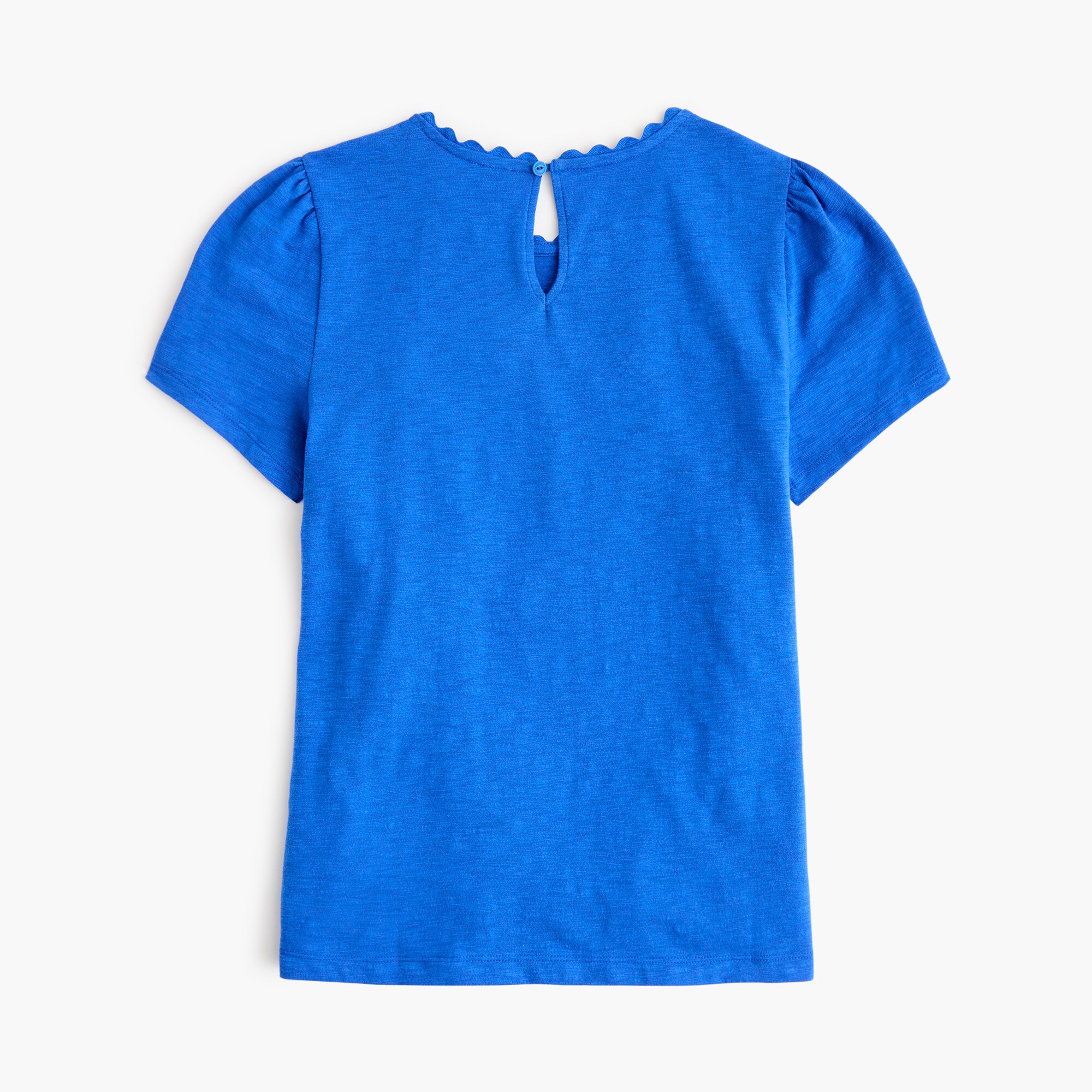 Scallop-trim tee