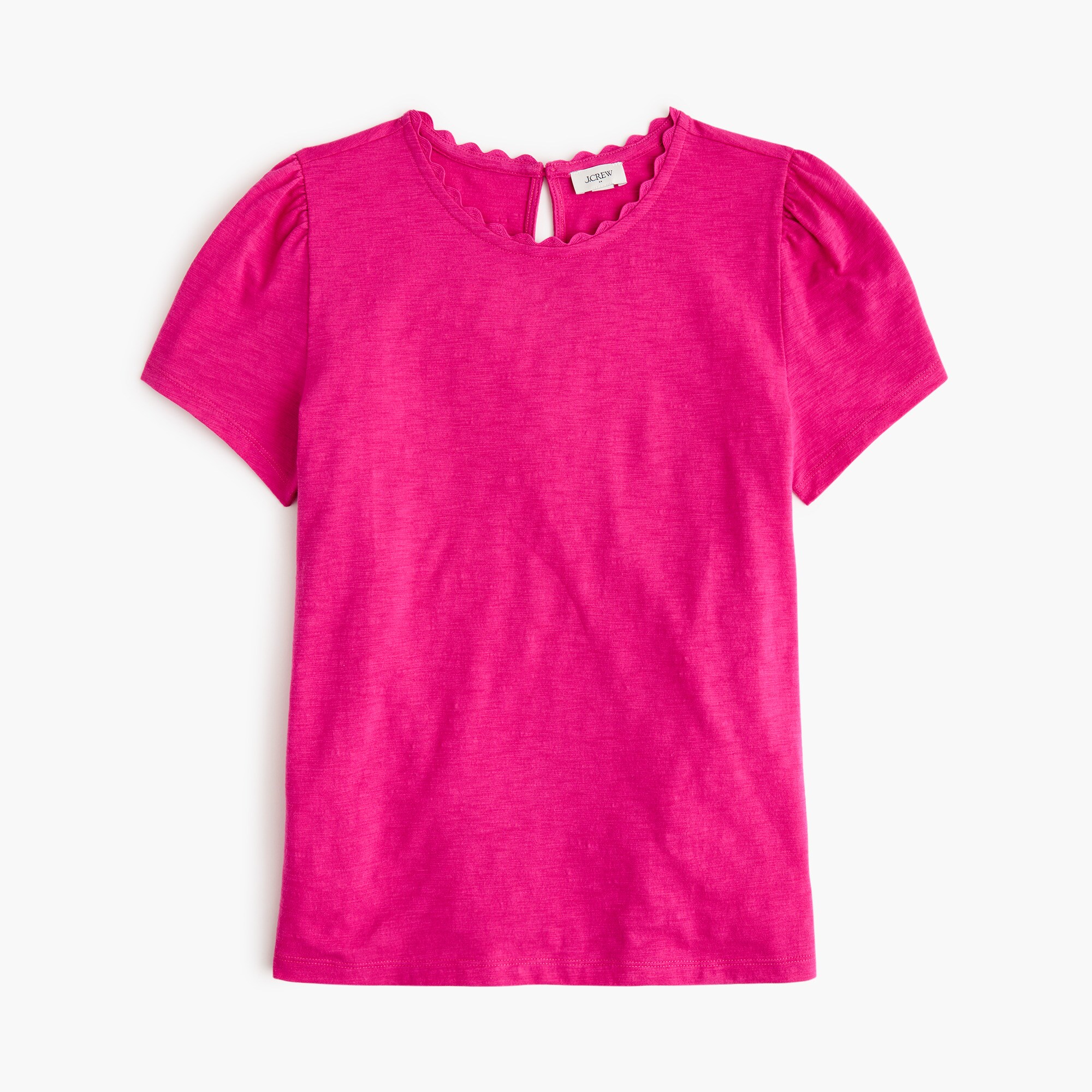 Scallop-trim tee