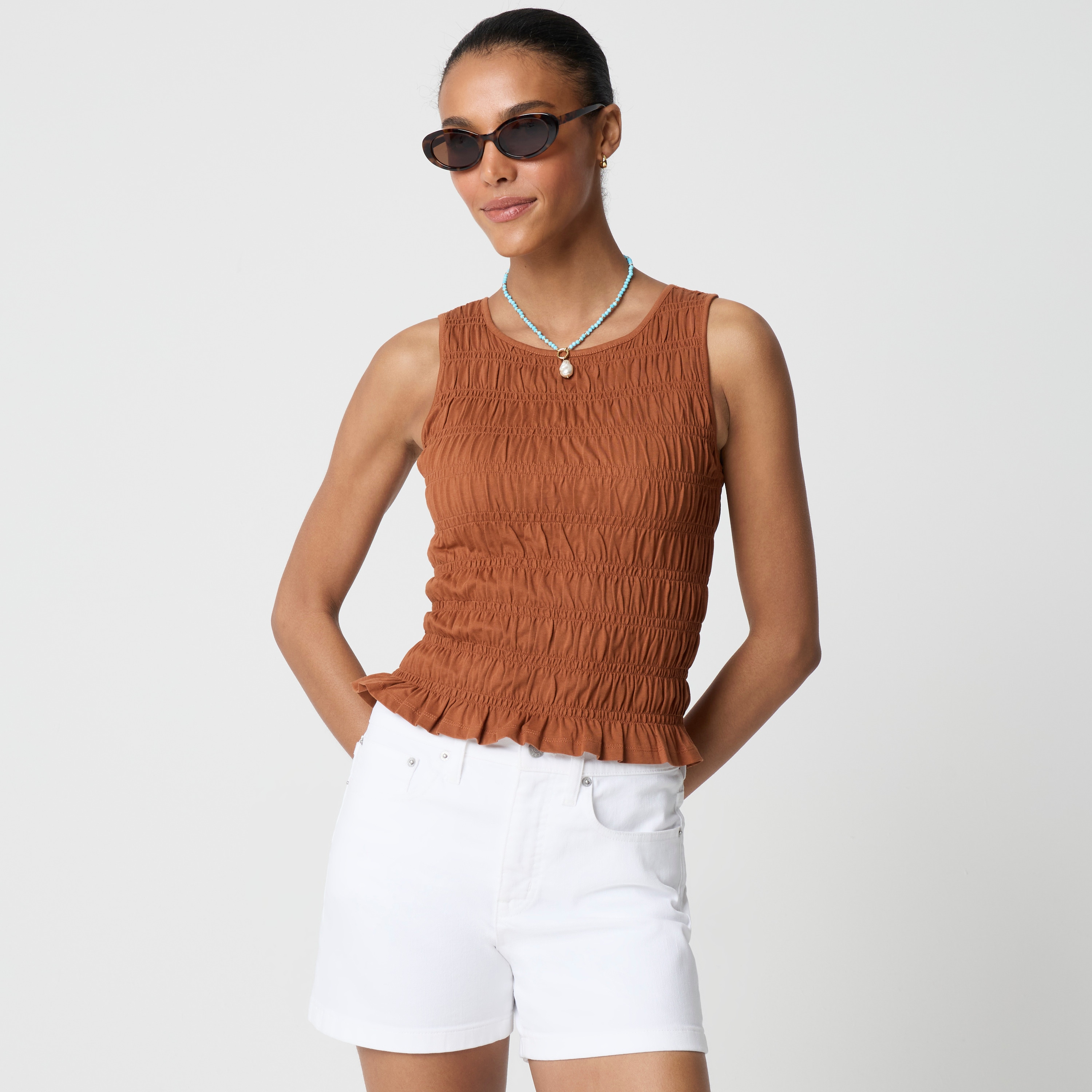 Smocked tank top
