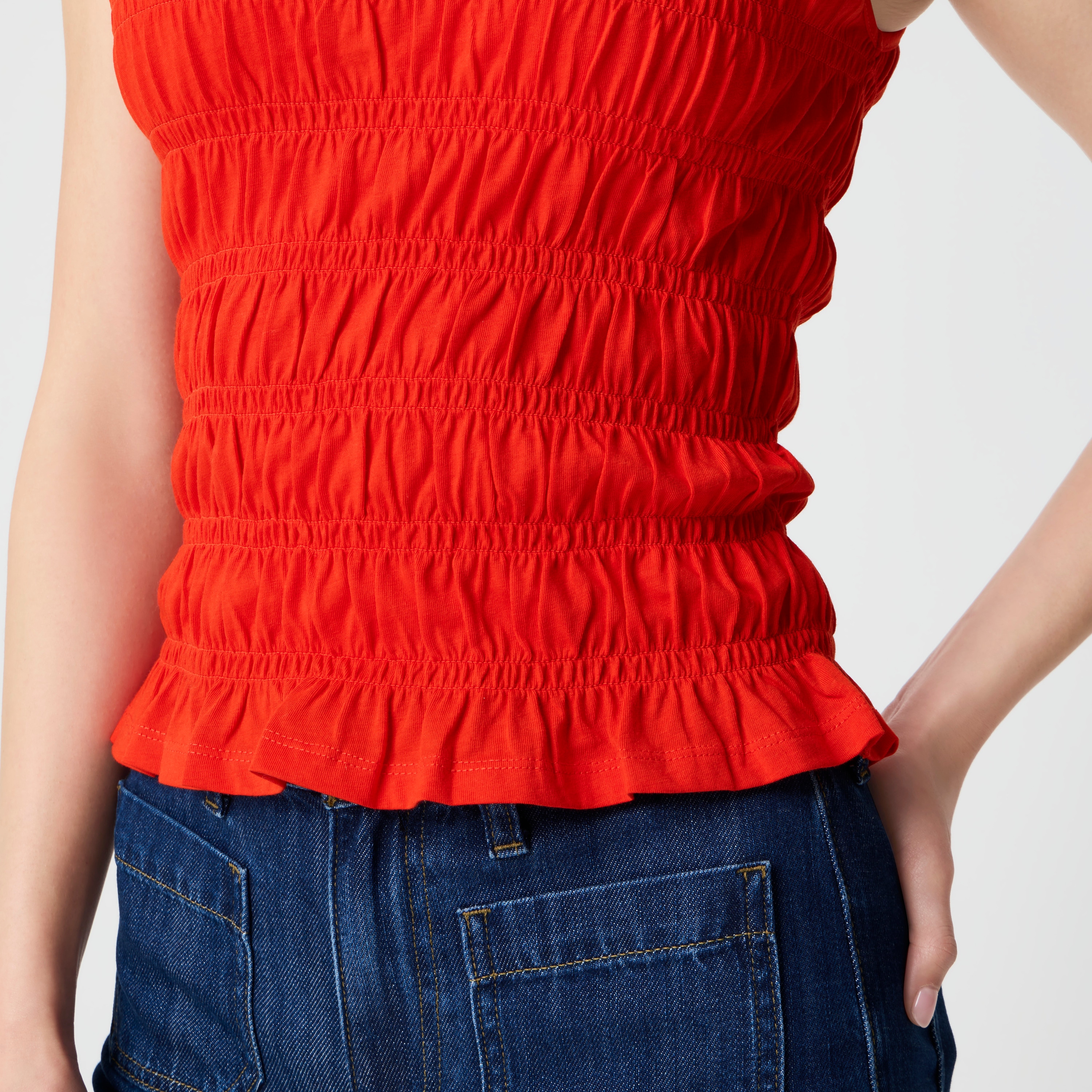 Smocked tank top