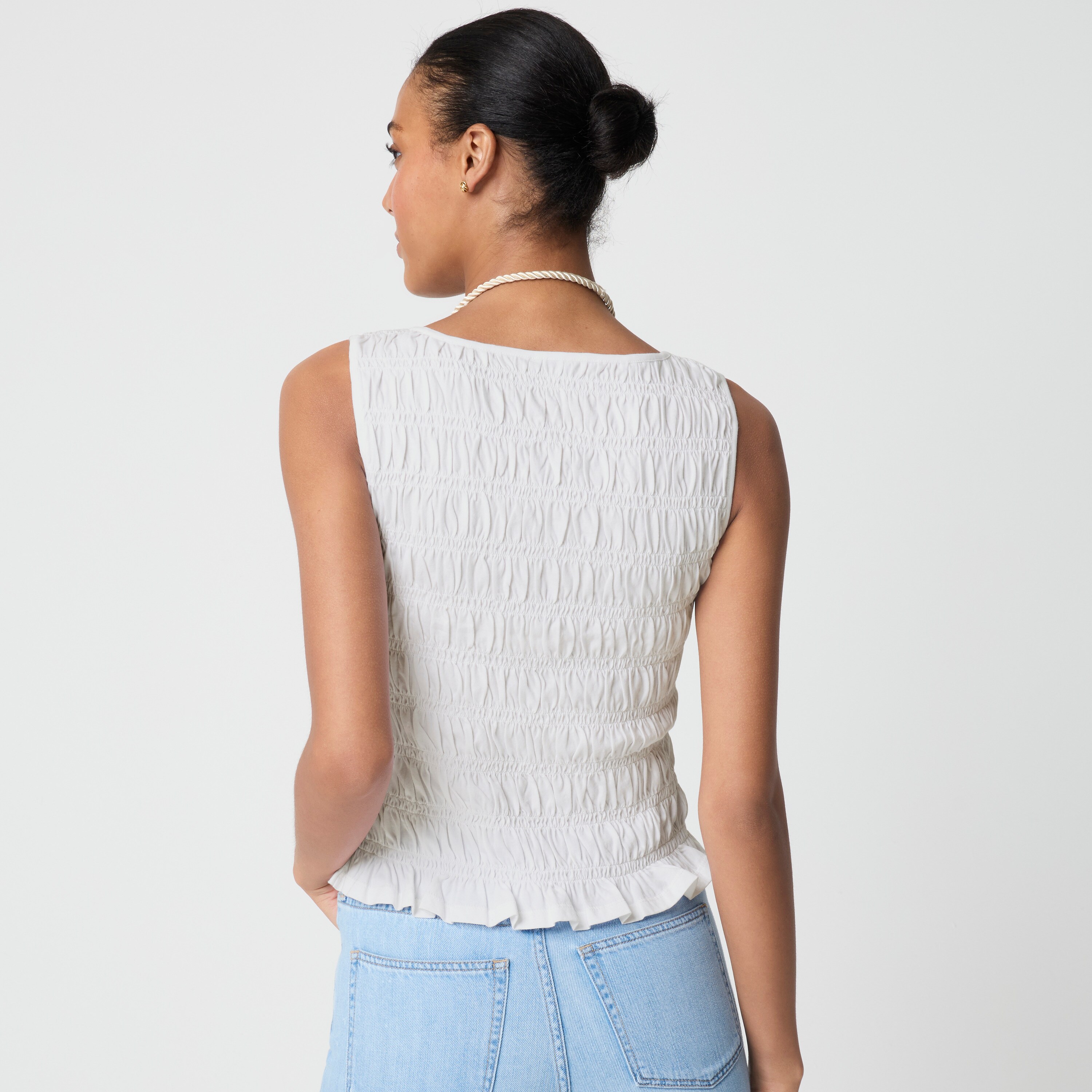 Smocked tank top