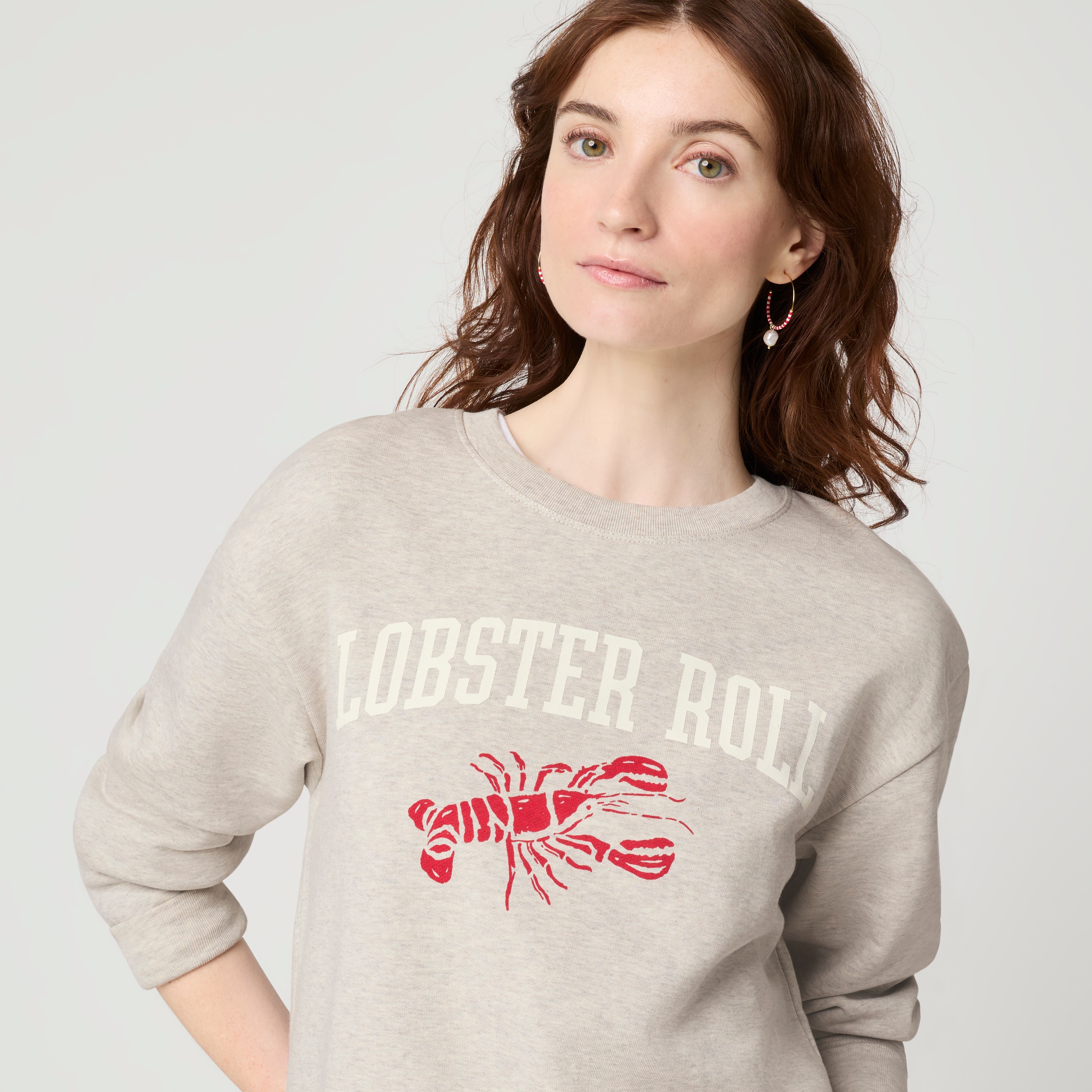 Lobster roll graphic sweatshirt