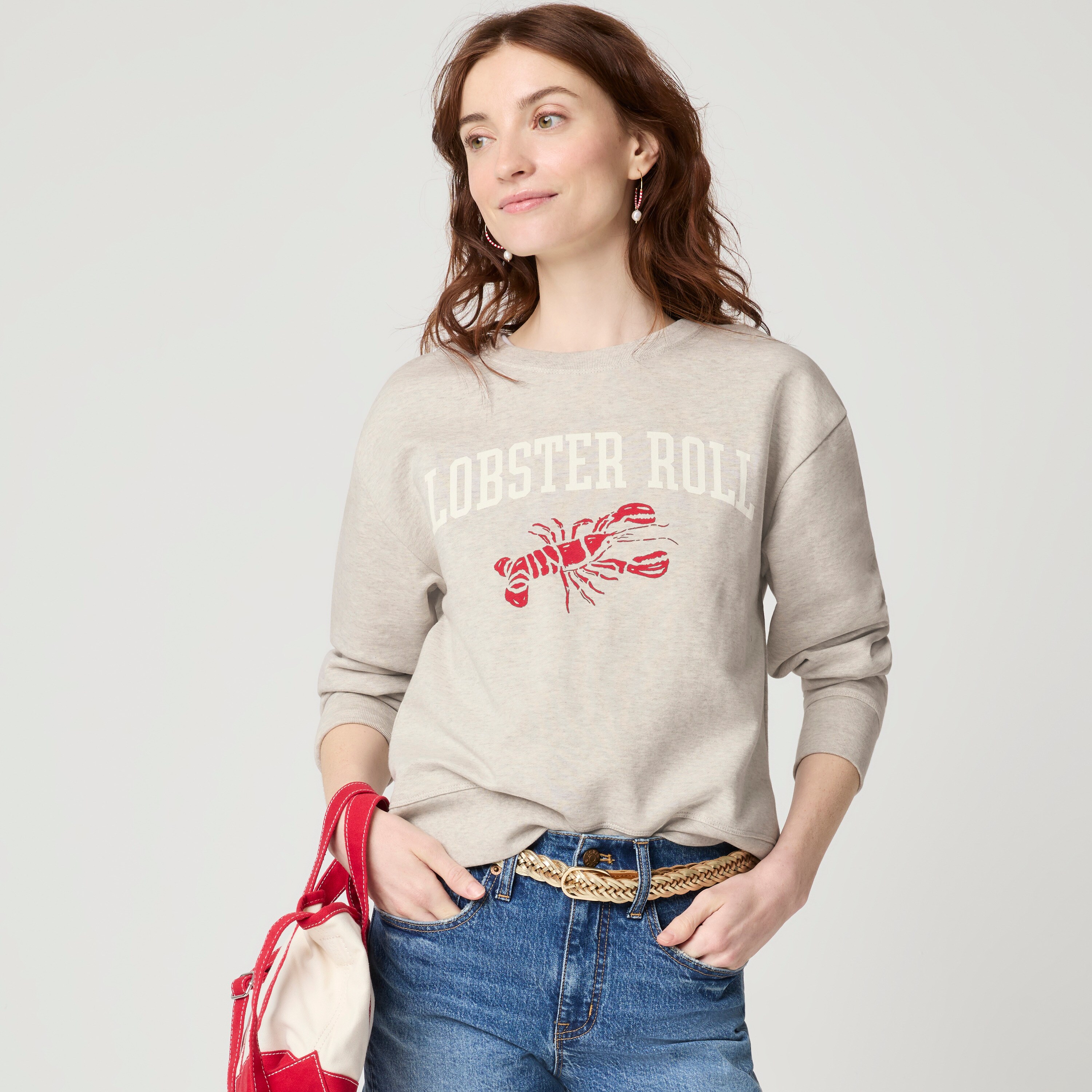 Lobster roll graphic sweatshirt