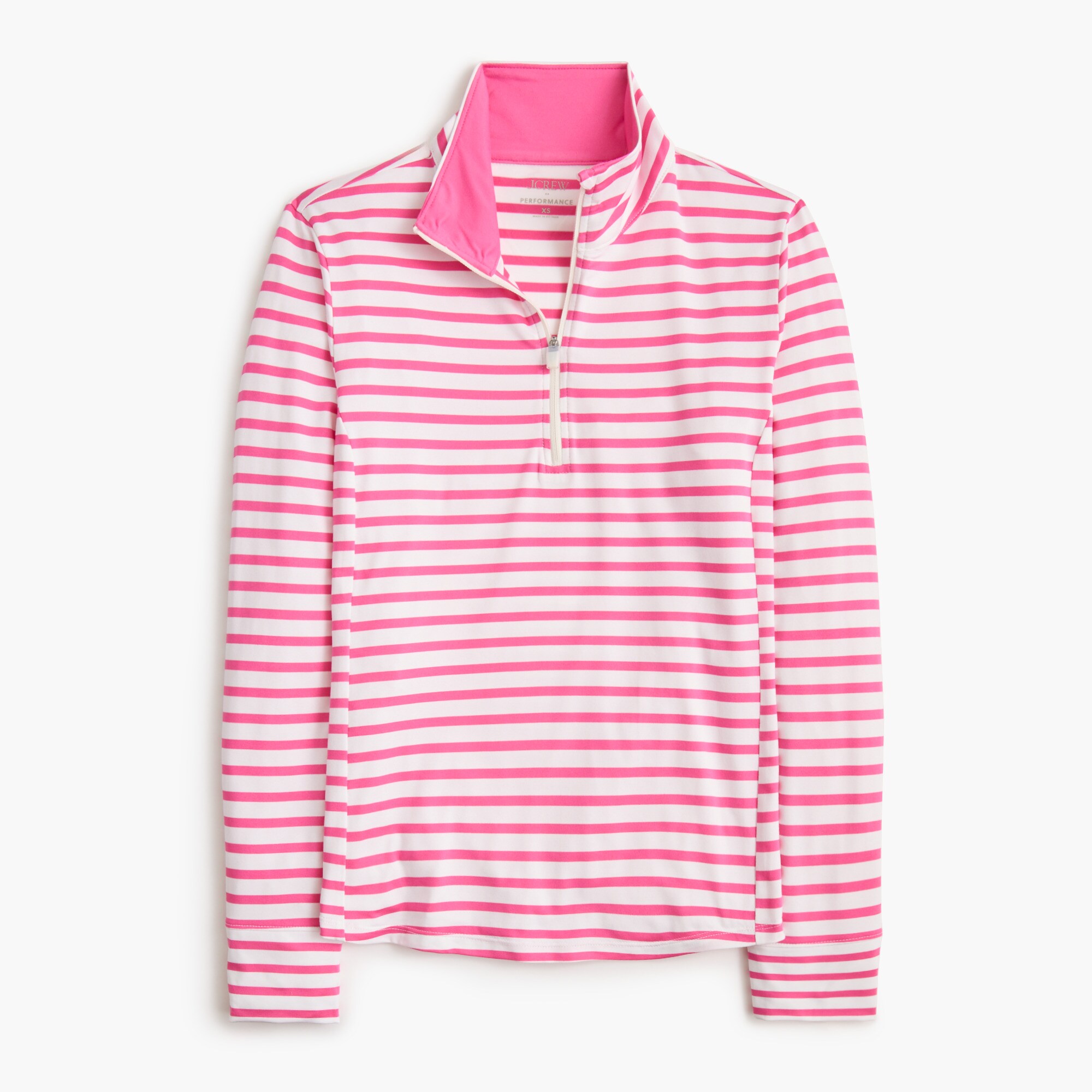 Striped Performance Quarter-zip For Women | Factory