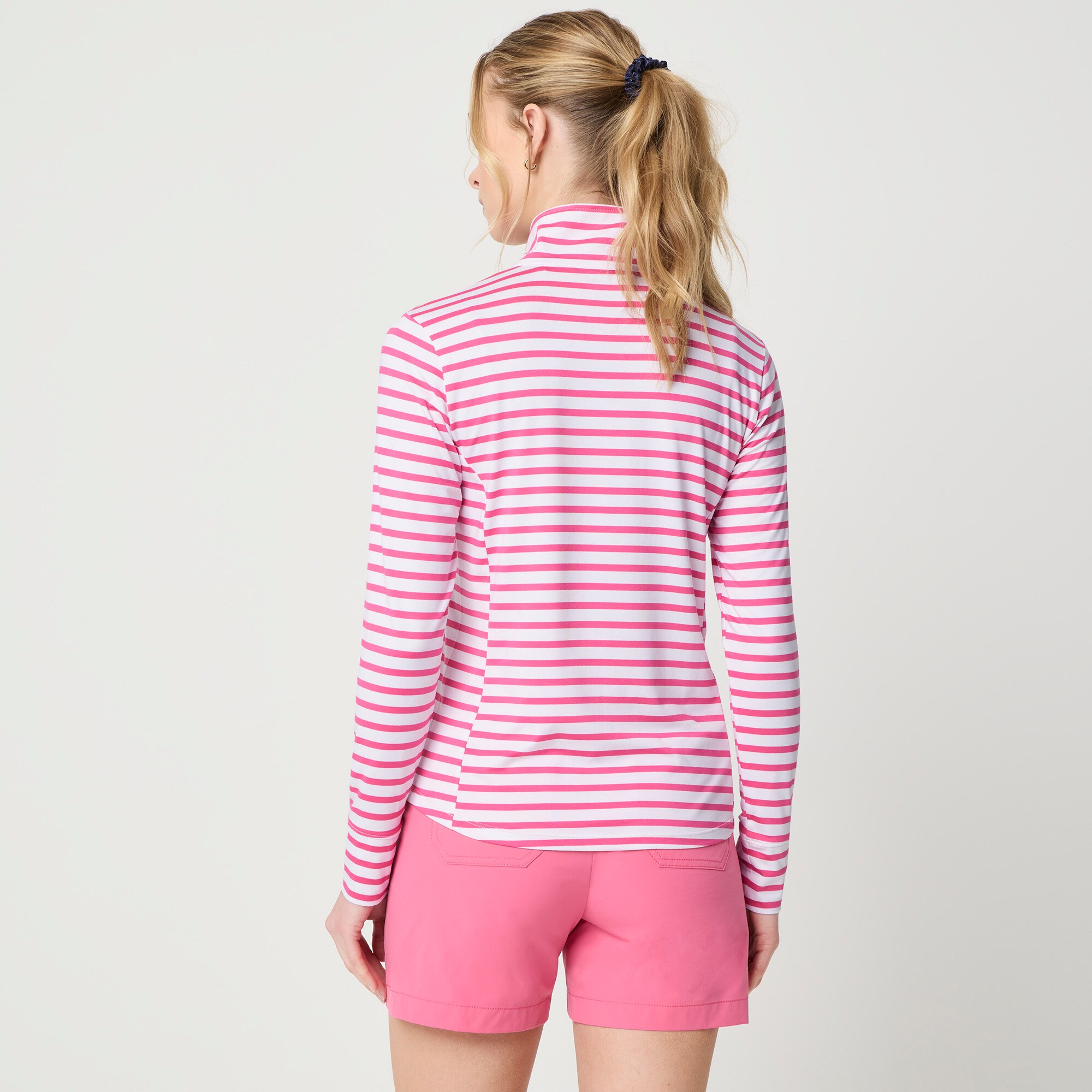 Striped Performance Quarter-zip For Women | Factory