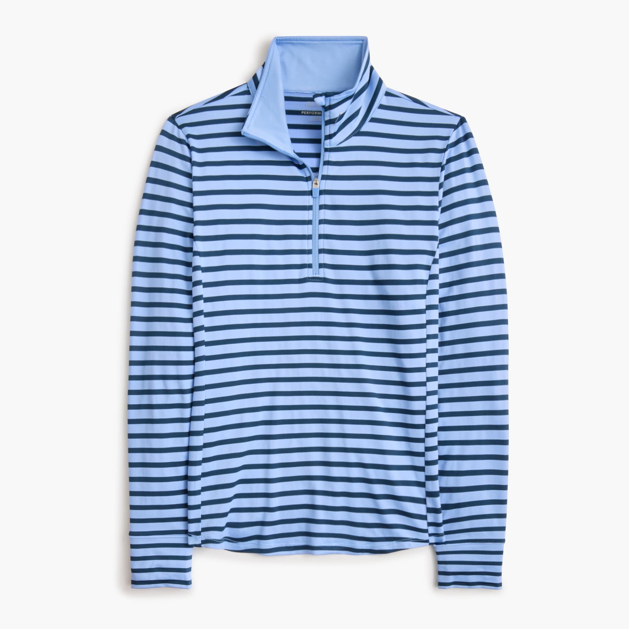 Striped Performance Quarter-zip For Women | Factory