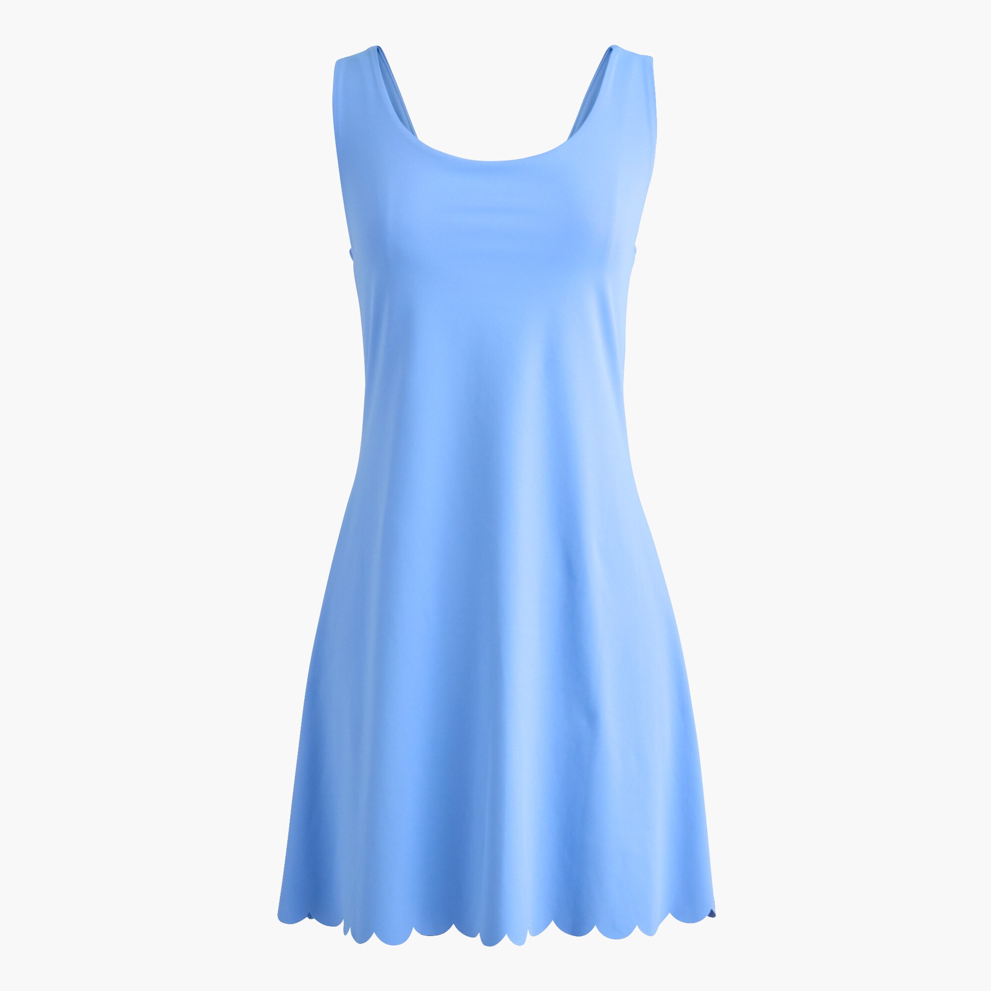 Scallop-trim active dress