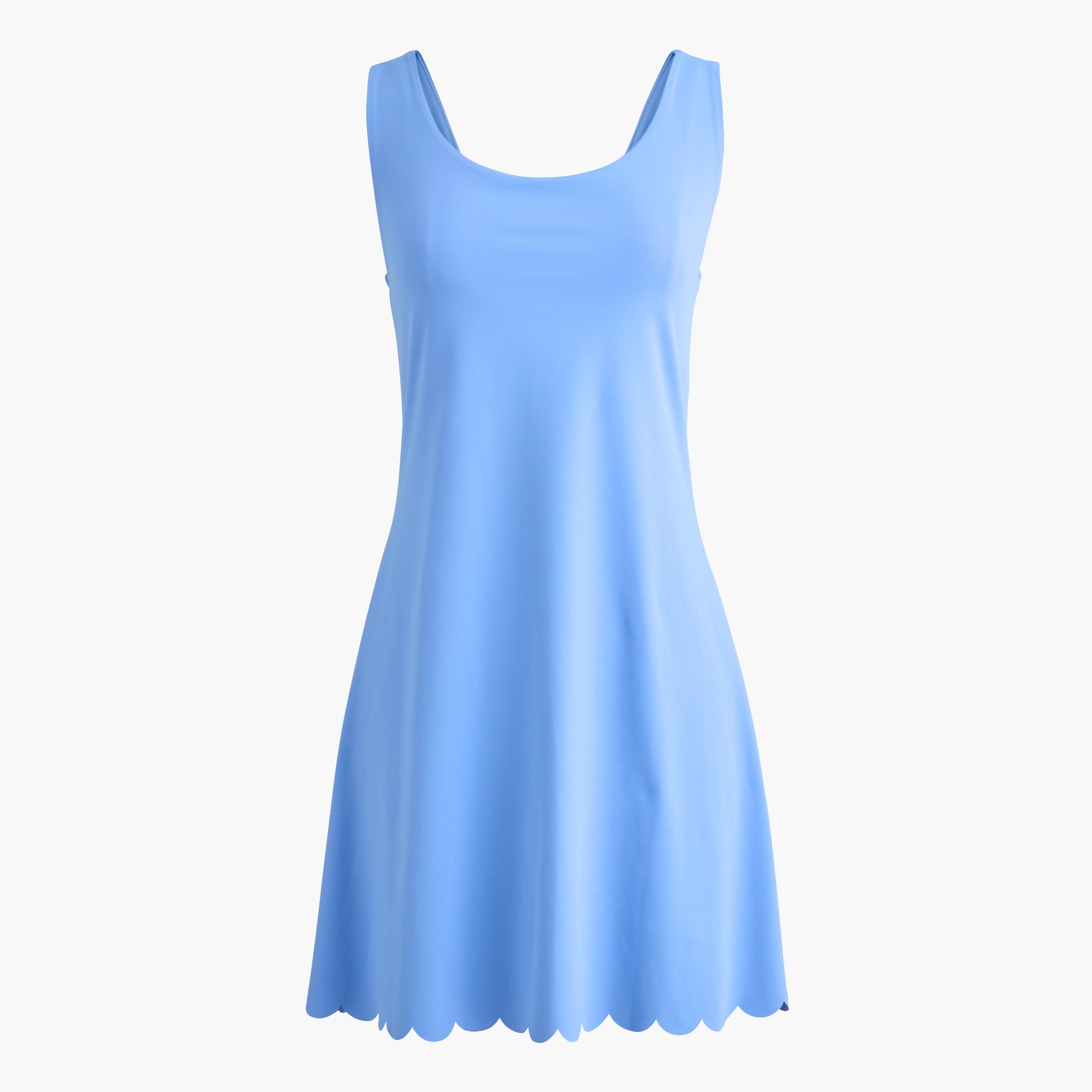 Scallop-trim active dress