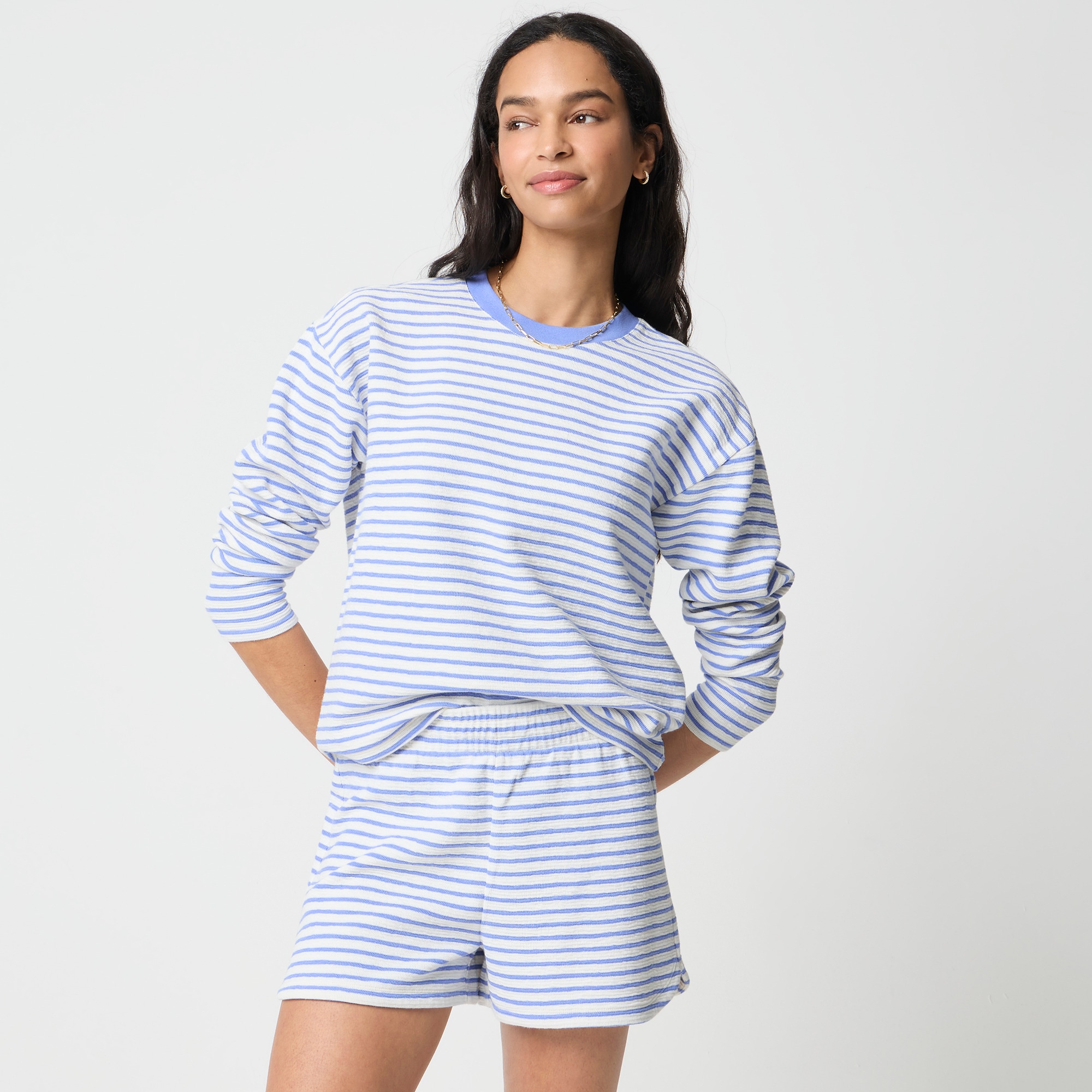 Jacquard striped short