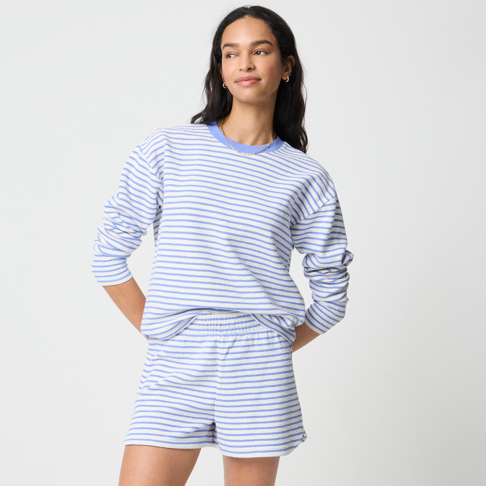 Jacquard striped short