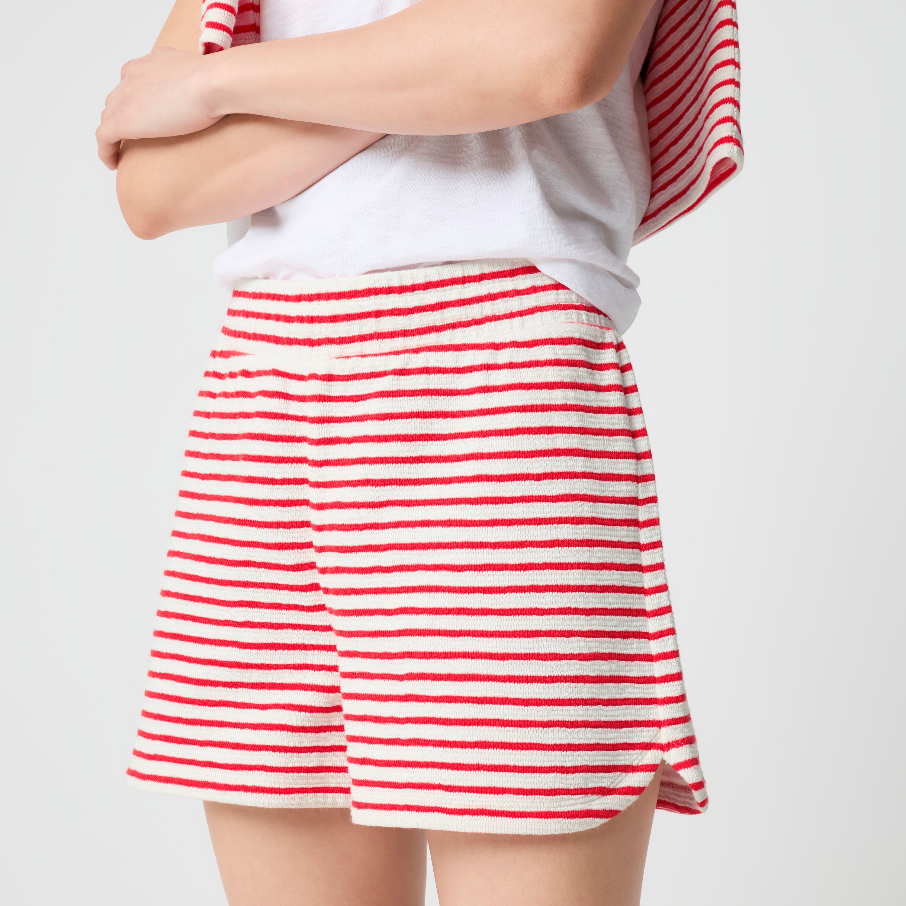 Jacquard striped short