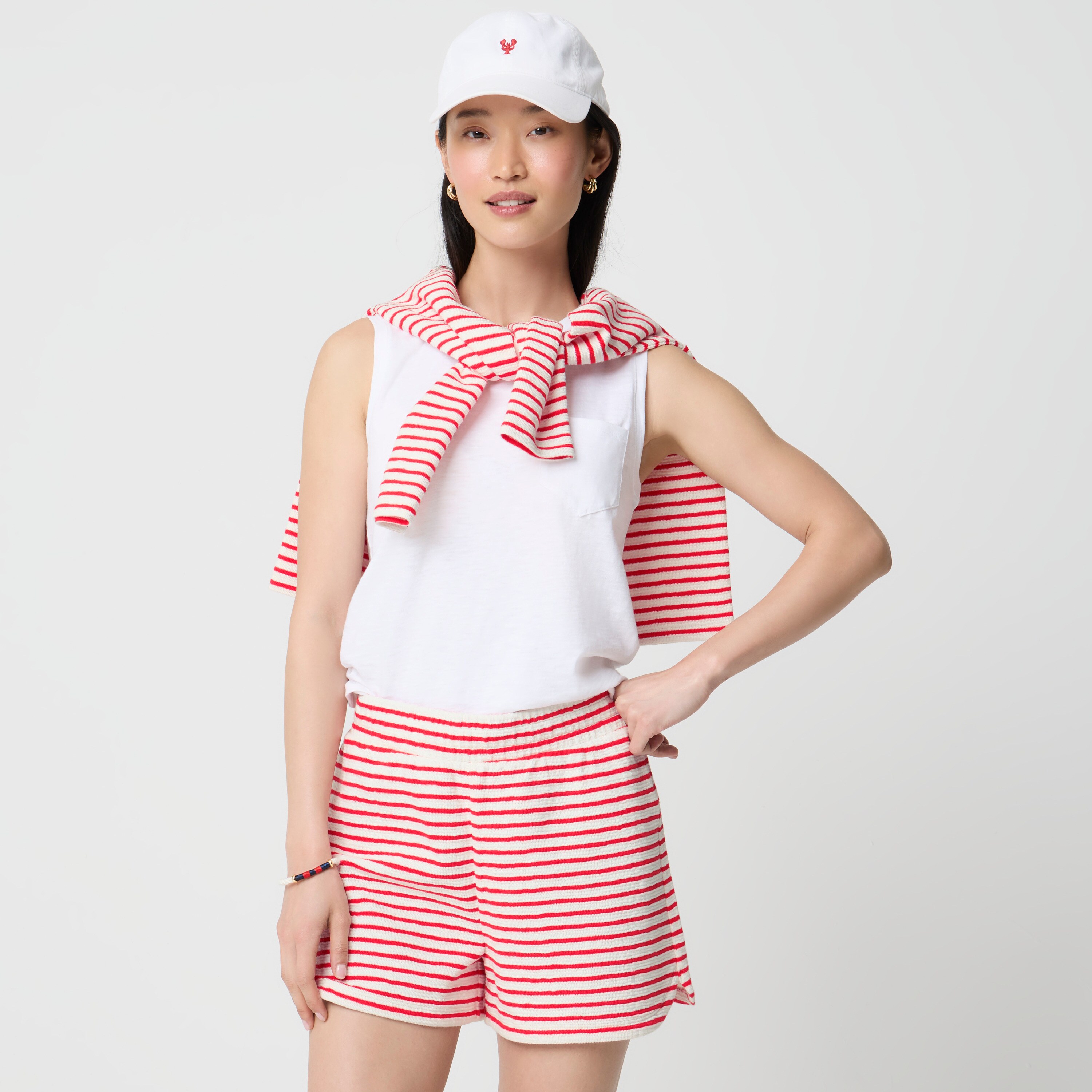 Jacquard striped short