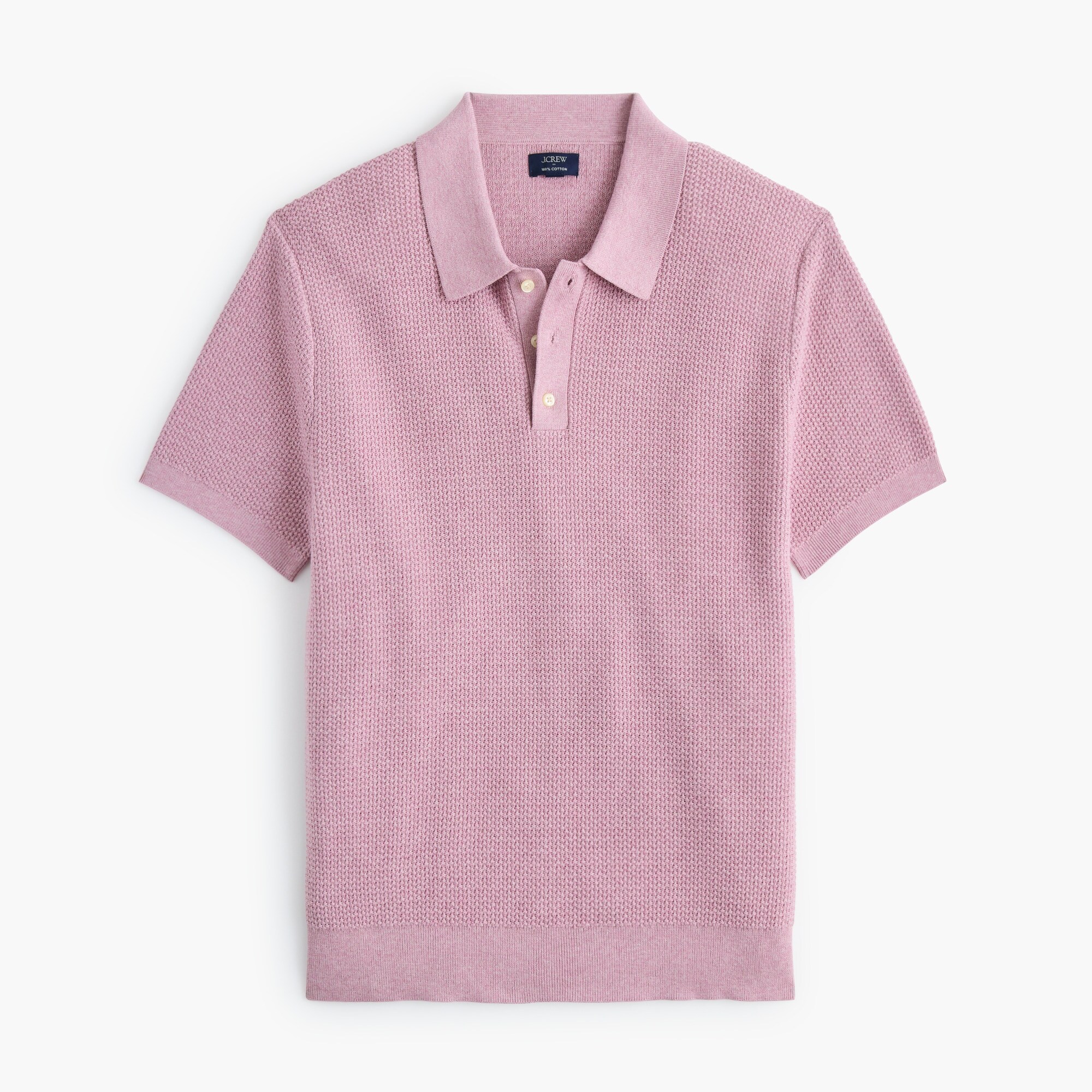 Textured Cotton Sweater-polo For Men | Factory