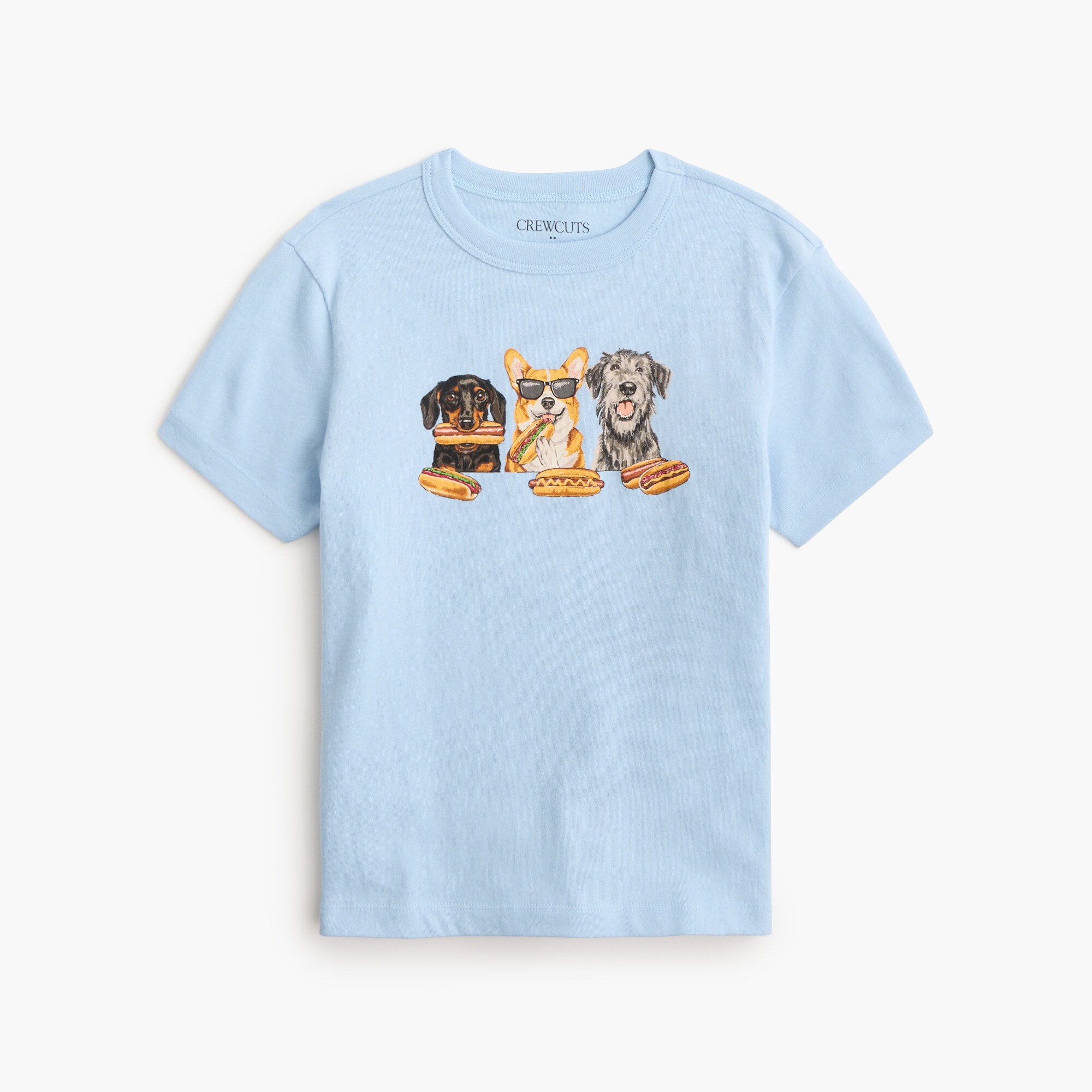 Kids' dog barbecue graphic tee