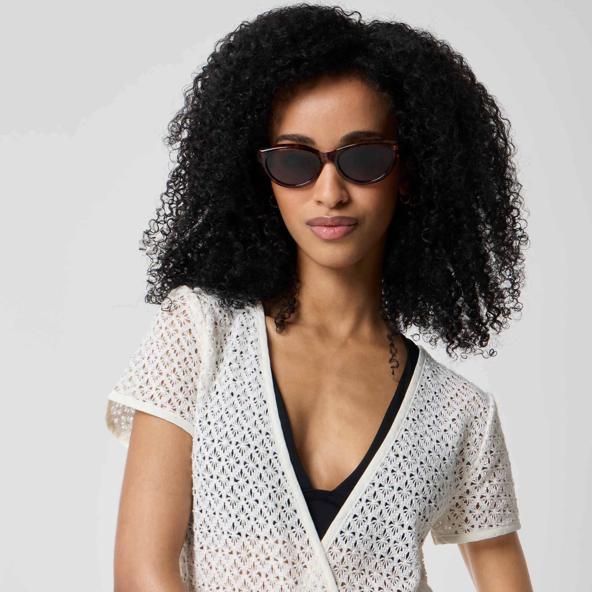 Crochet wrap mini cover-up