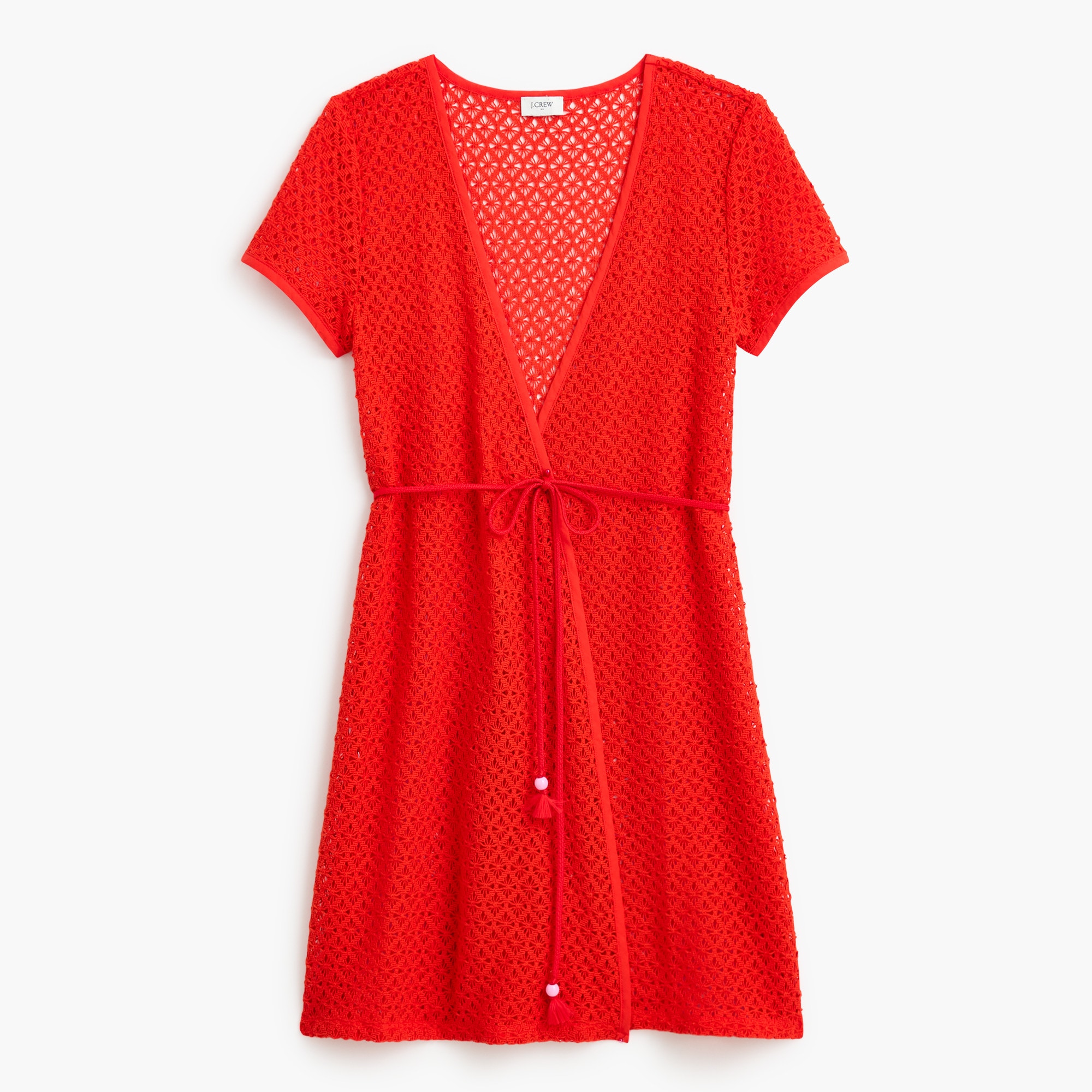 Crochet wrap mini cover-up