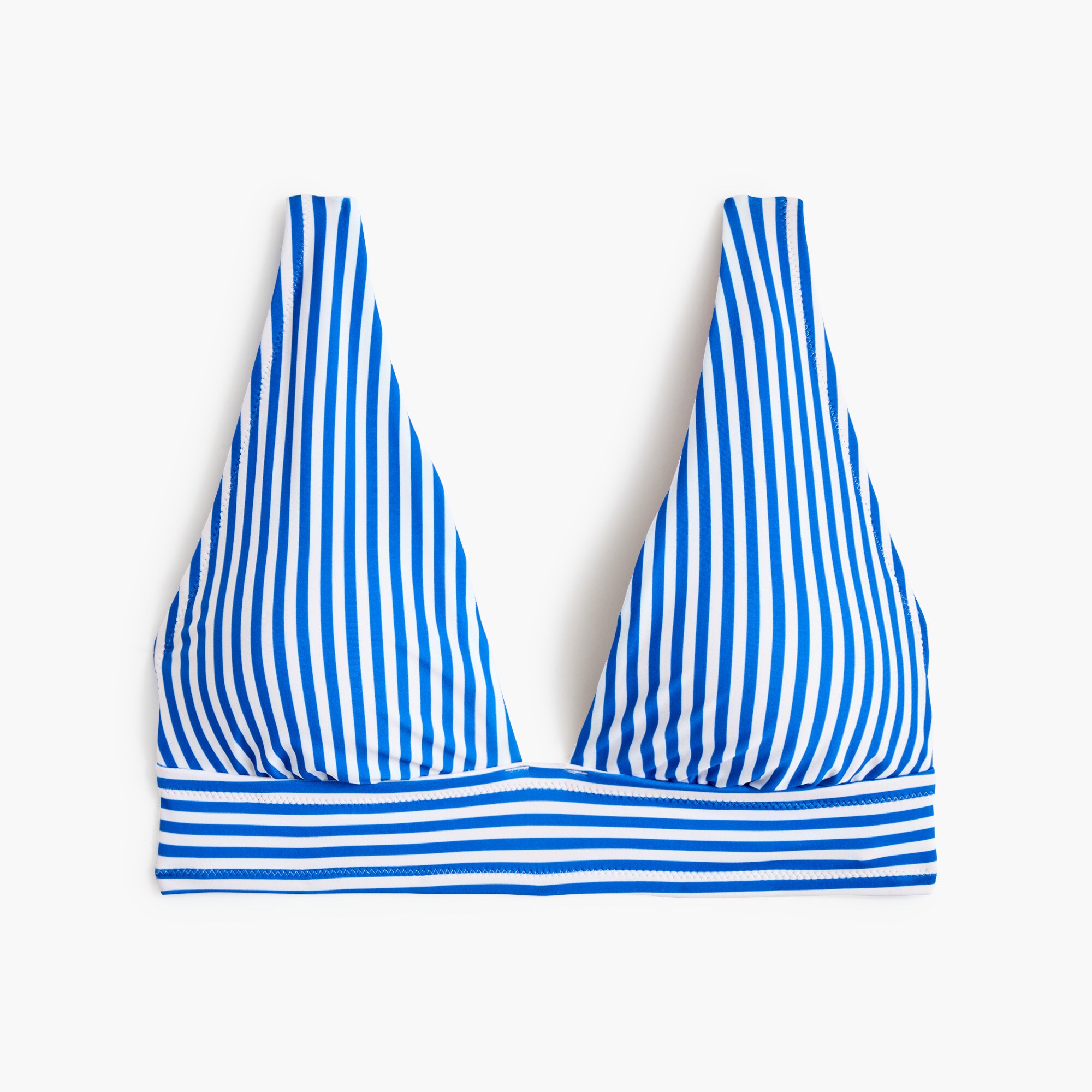 Plunging bikini top