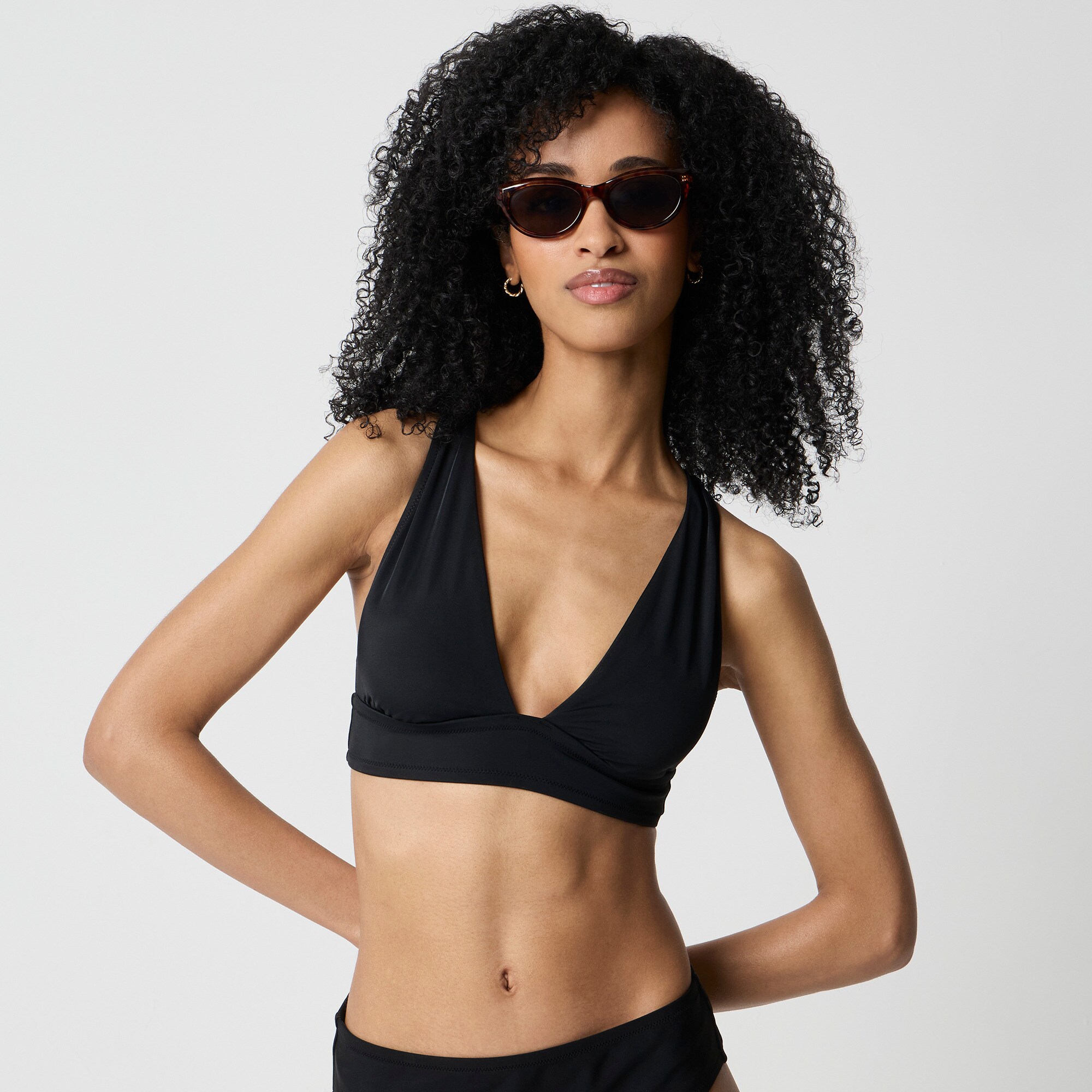 Ruched bikini top