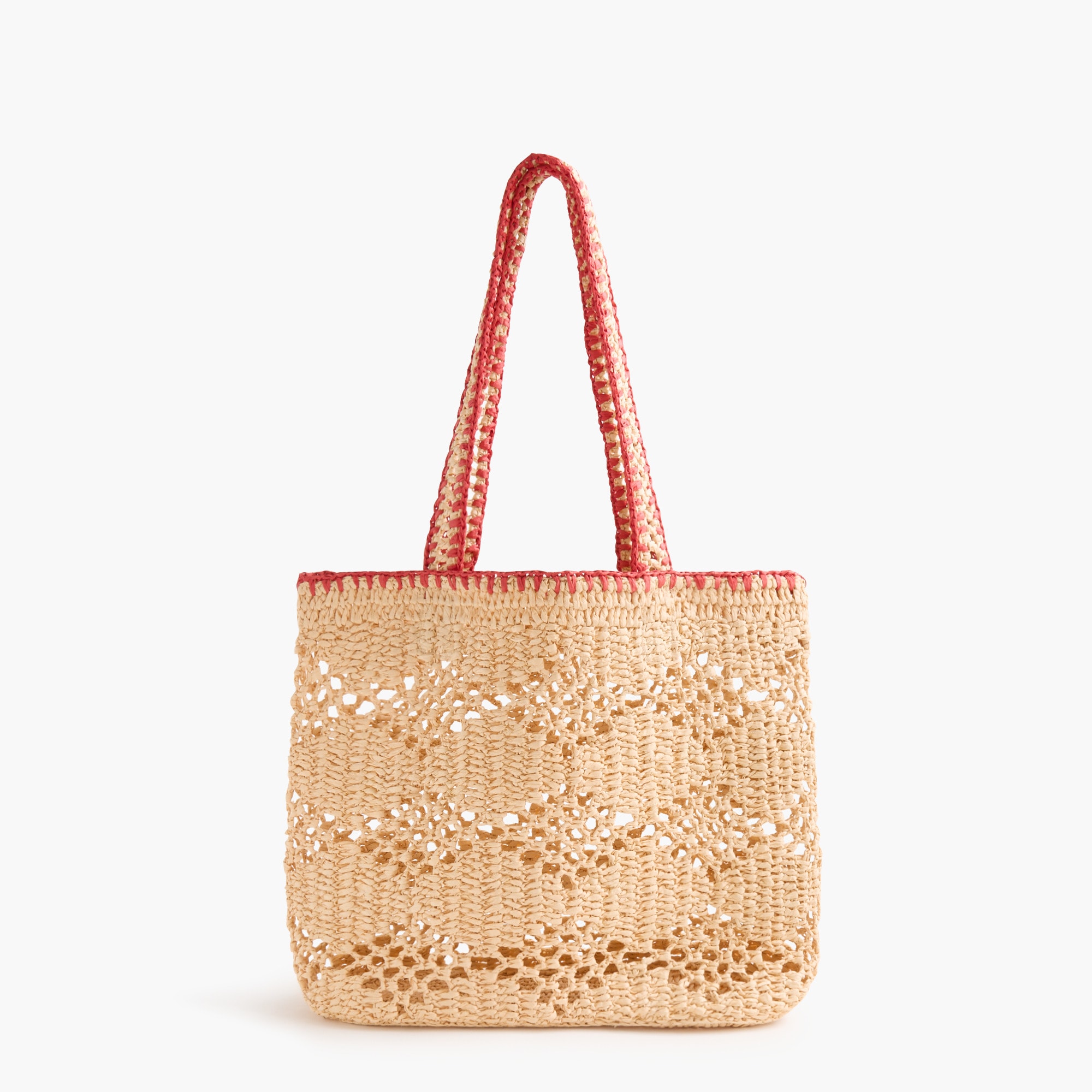 Stitched woven tote bag