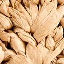 Woven shell clutch NATURAL RAFFIA