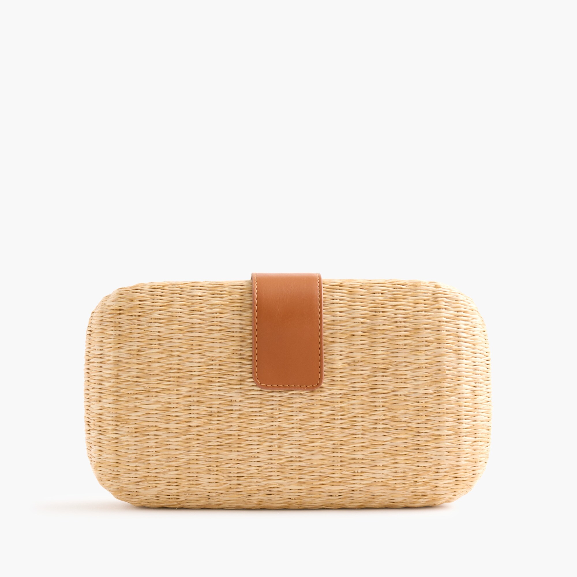 Woven hard-shell clutch