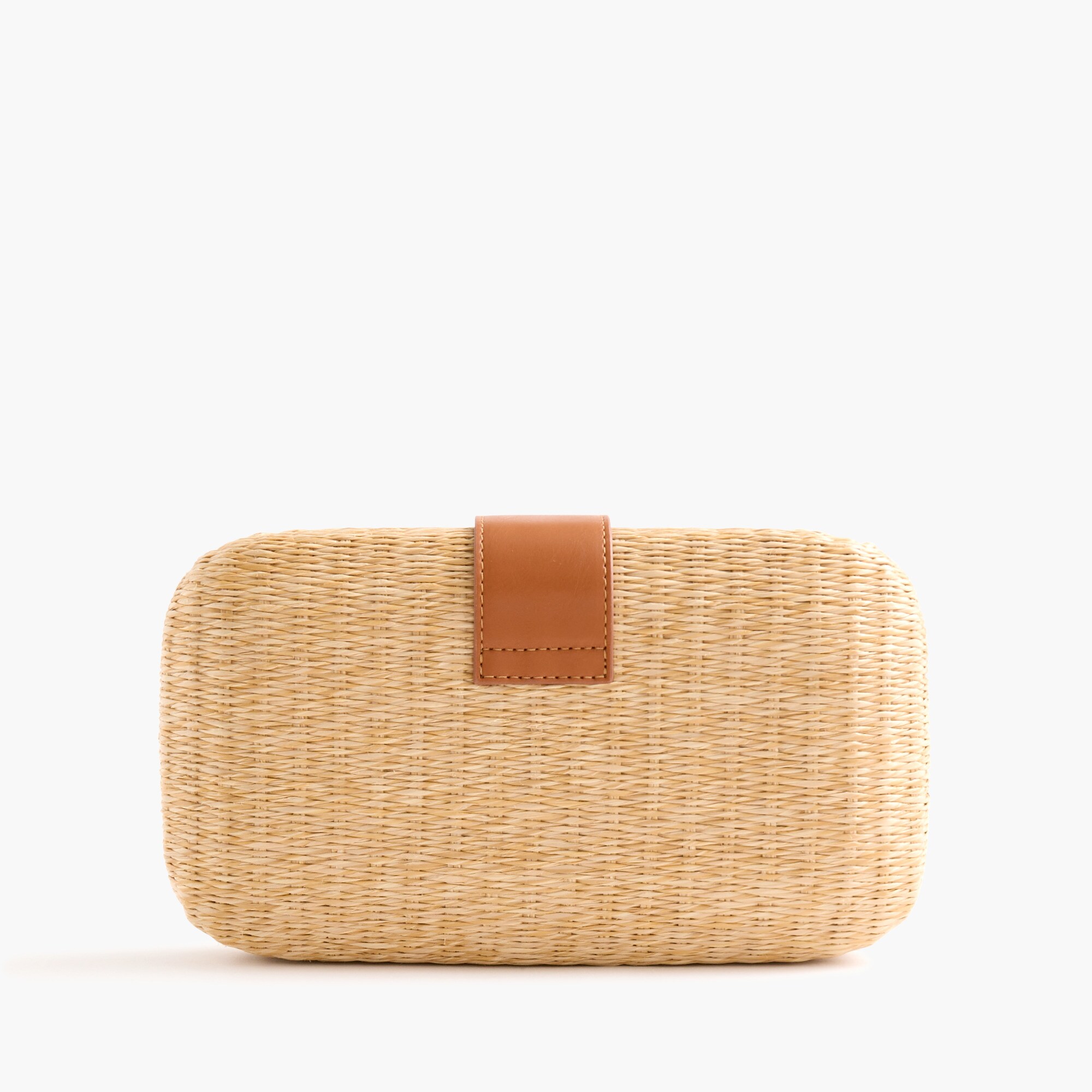 Woven hard-shell clutch