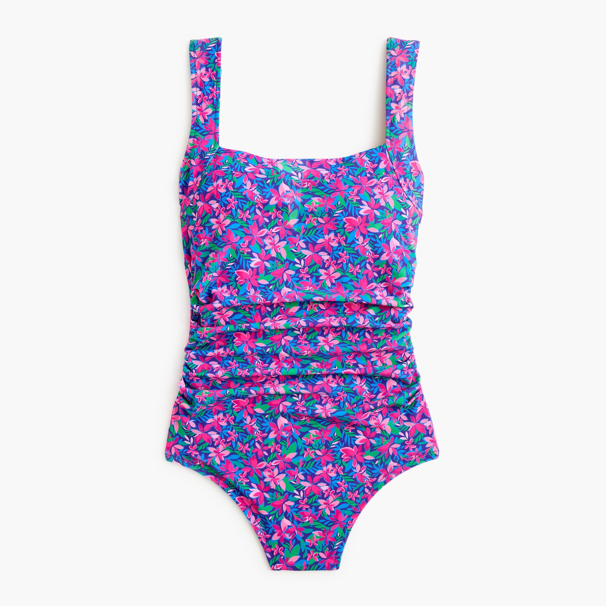 Squareneck one-piece swimsuit