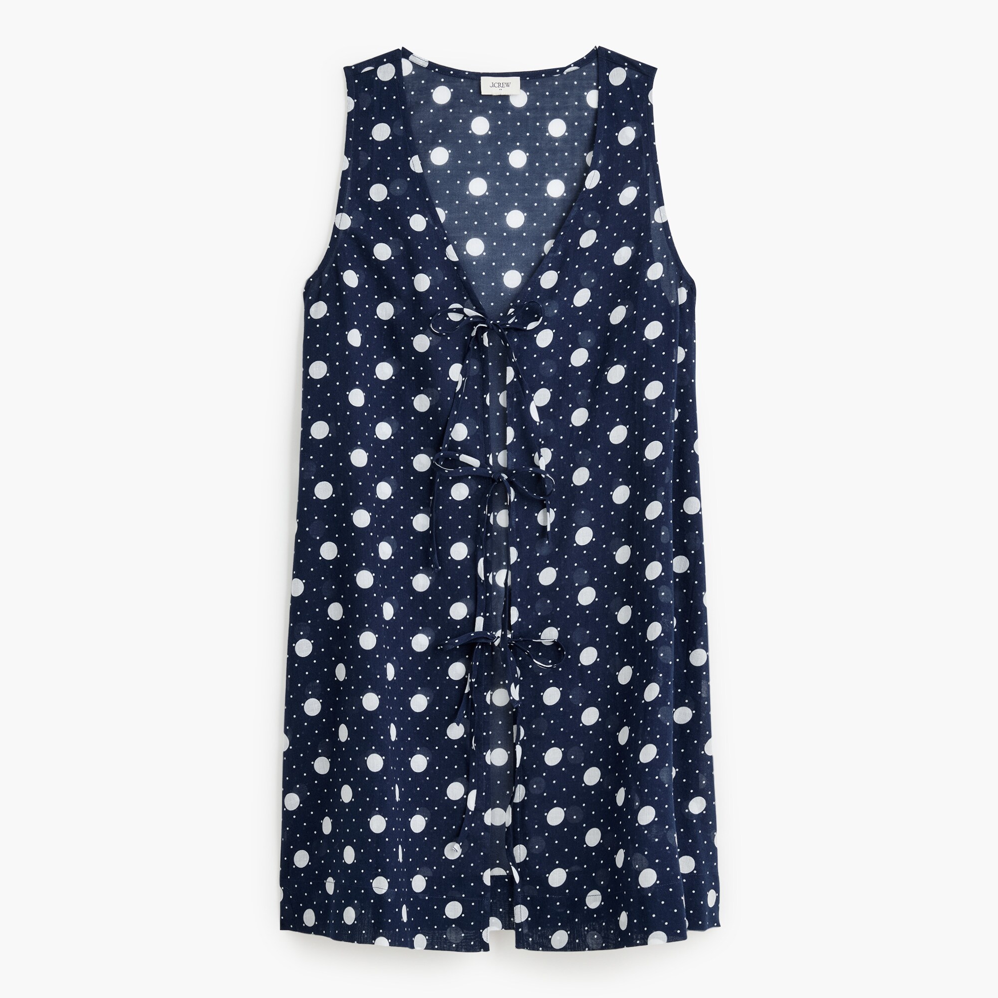 Polka-dot mini cover-up