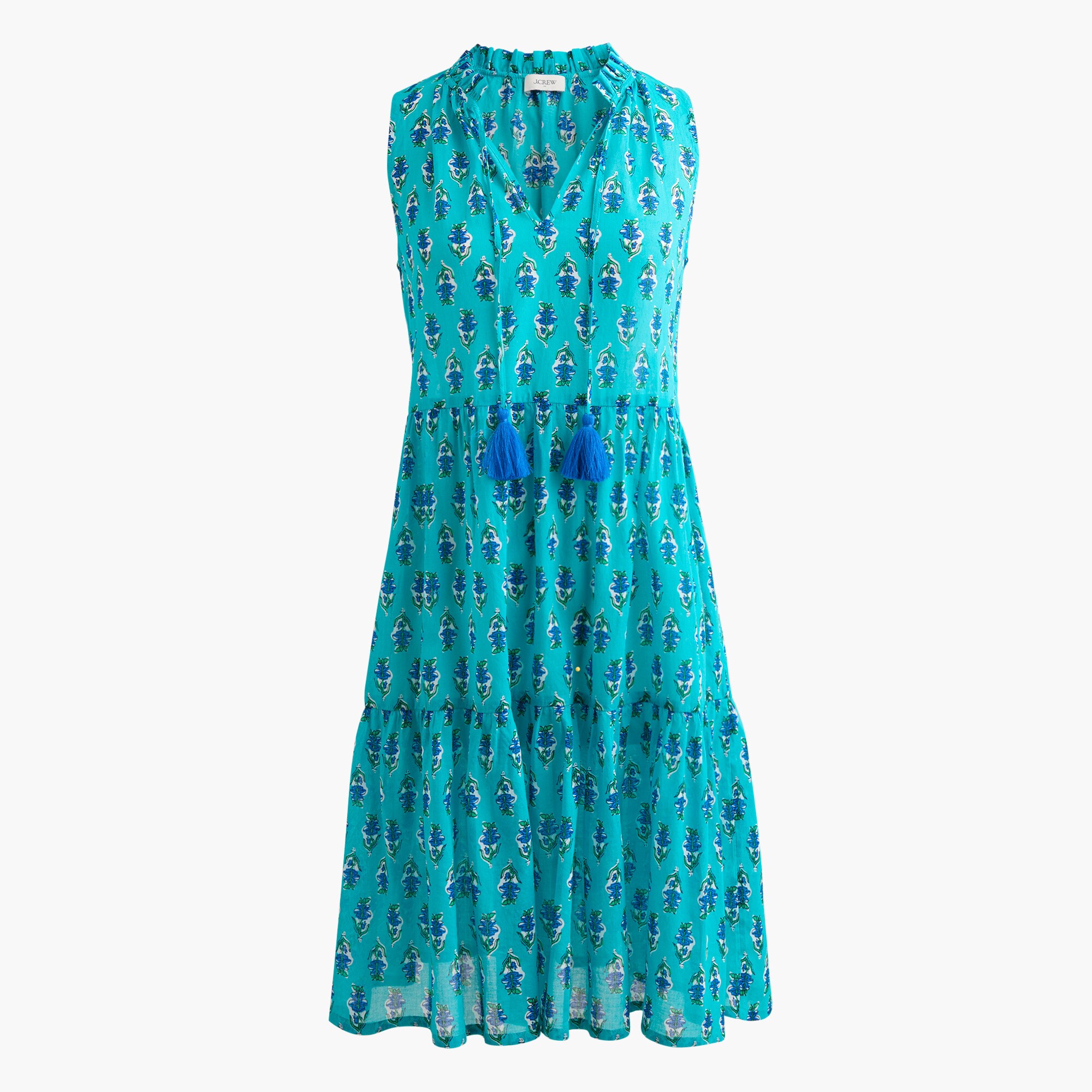 Block-print tiered cover-up