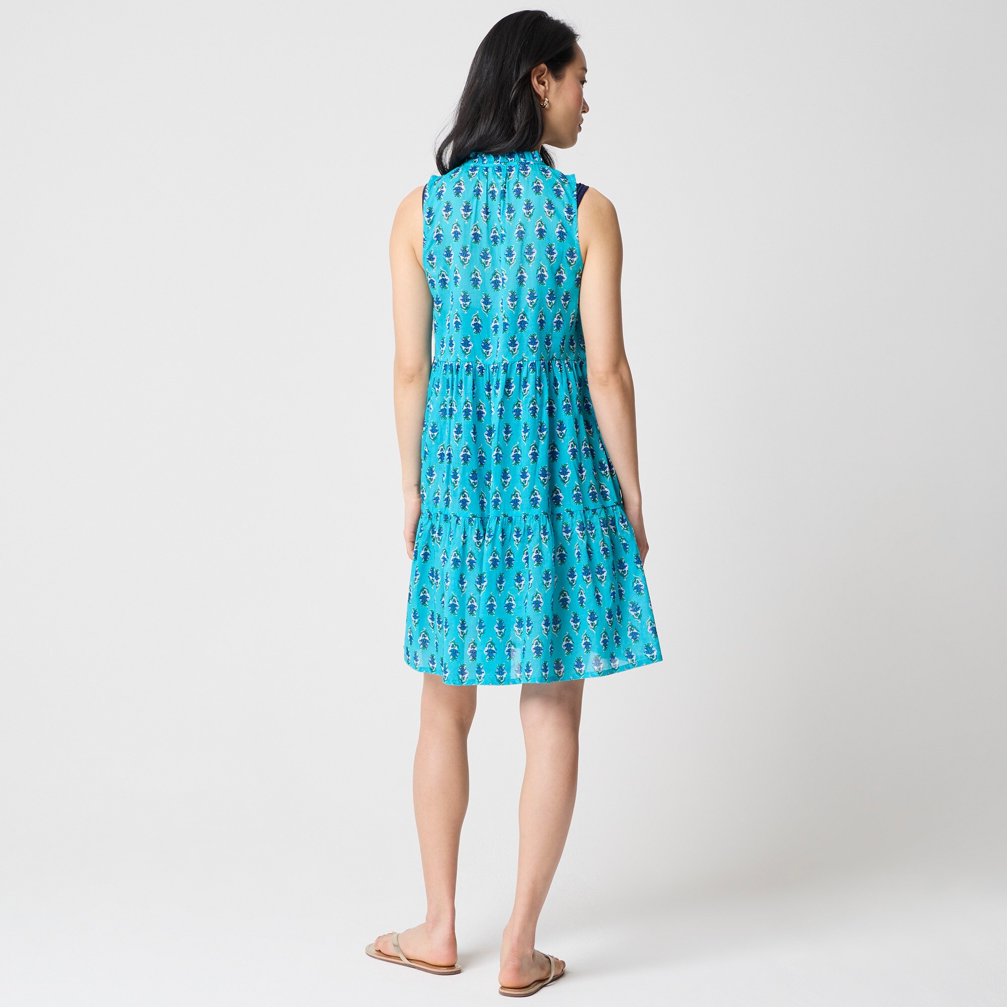 Block-print tiered cover-up