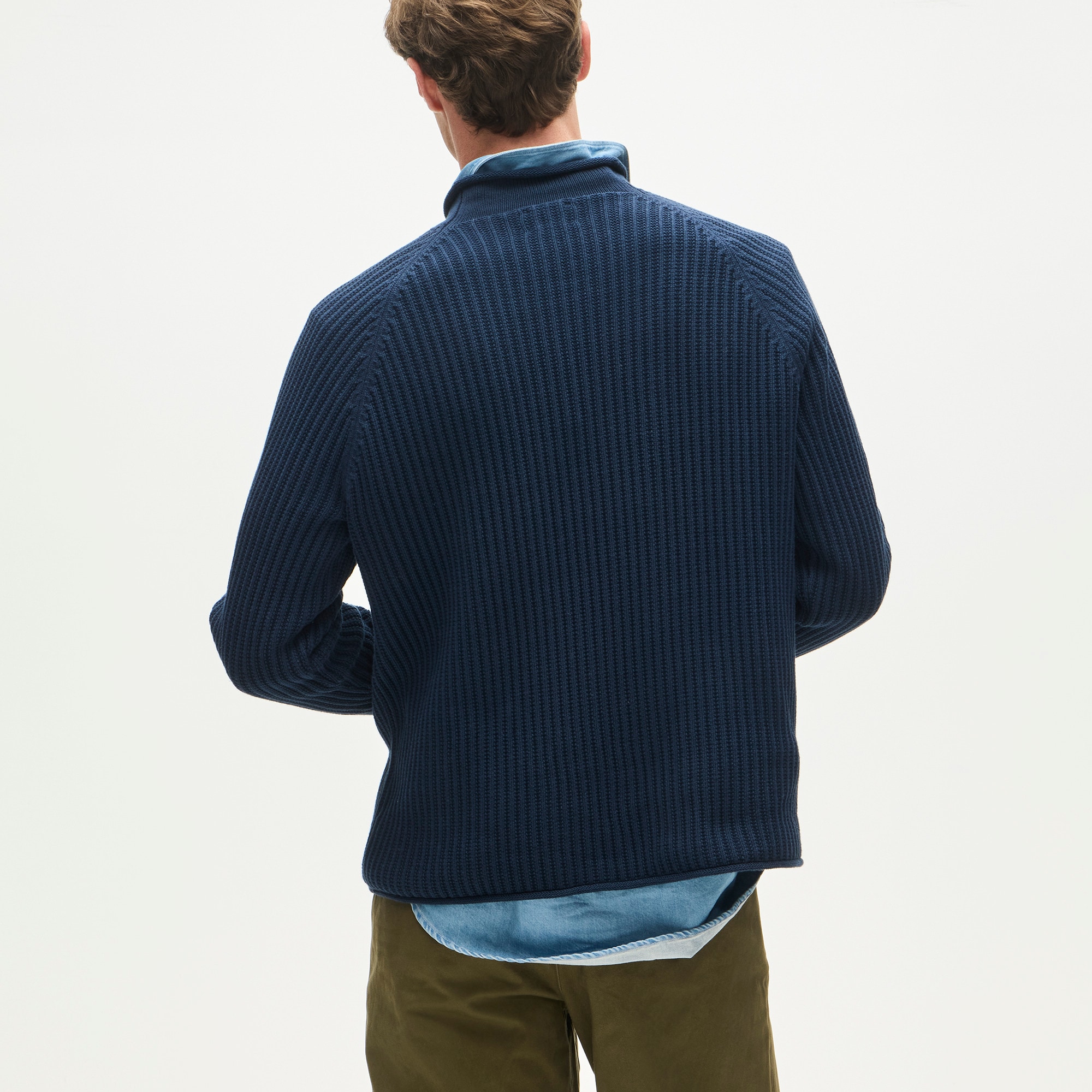 Summer Rollneck™ ribbed sweater