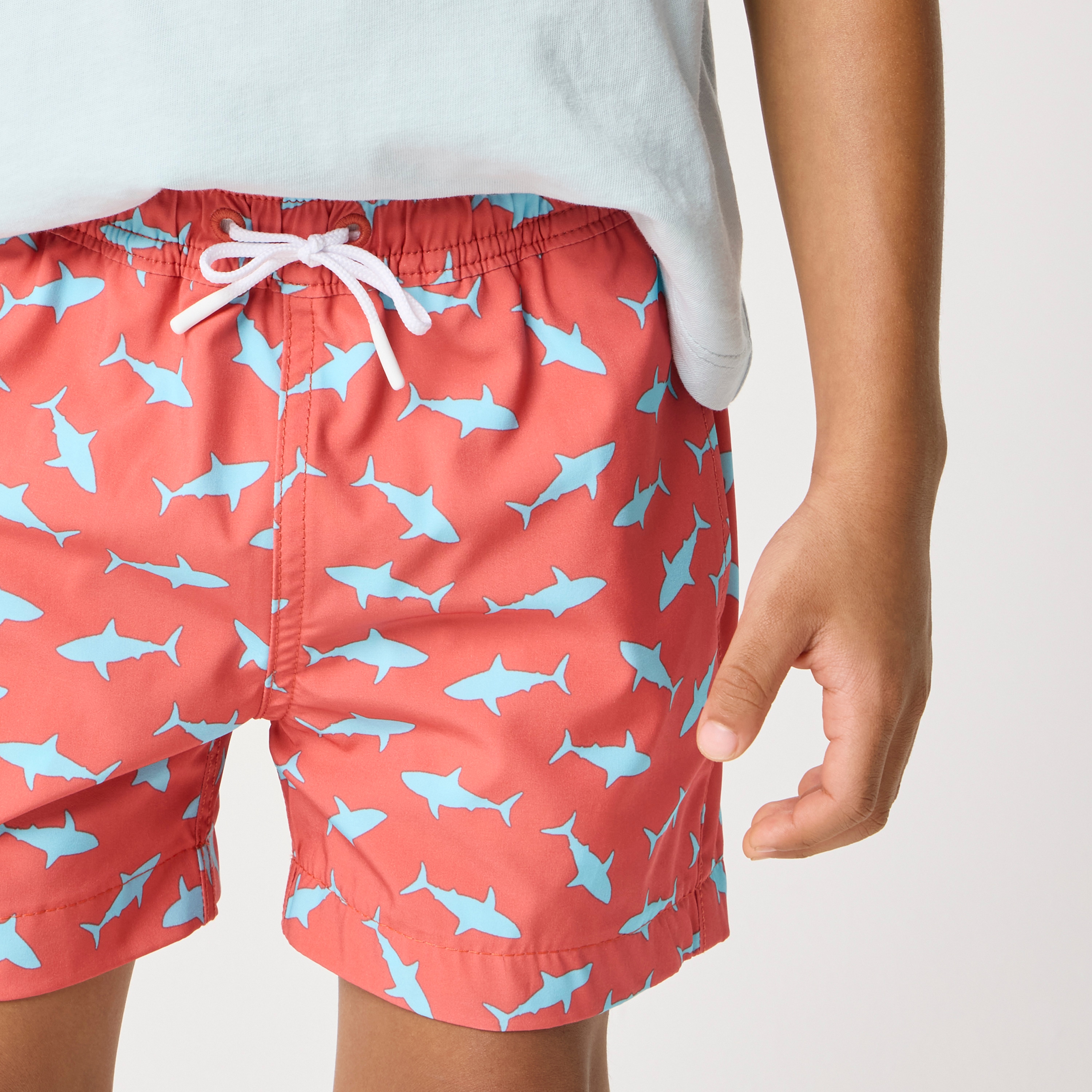 Boys' compression-lined swim trunk