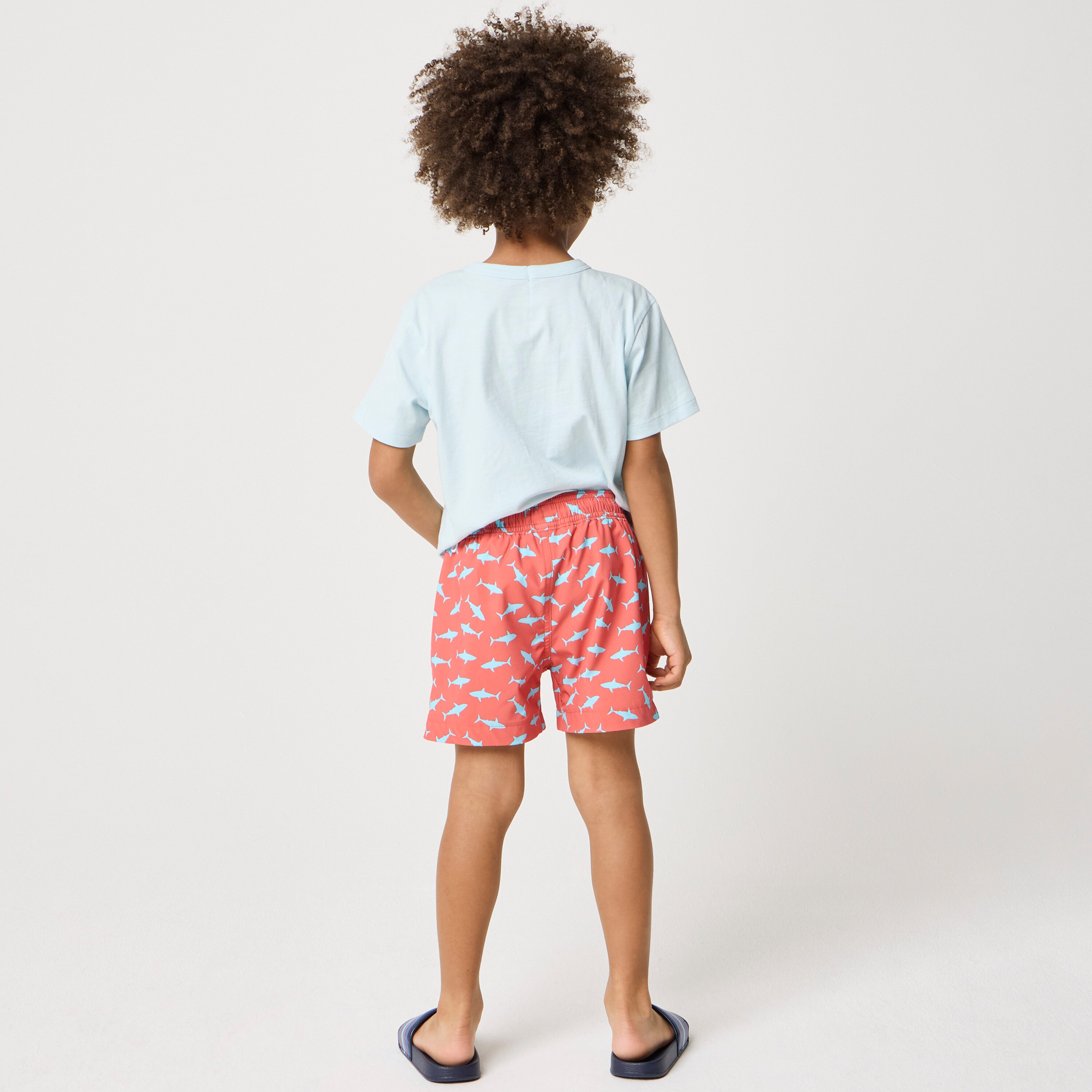 Boys' compression-lined swim trunk