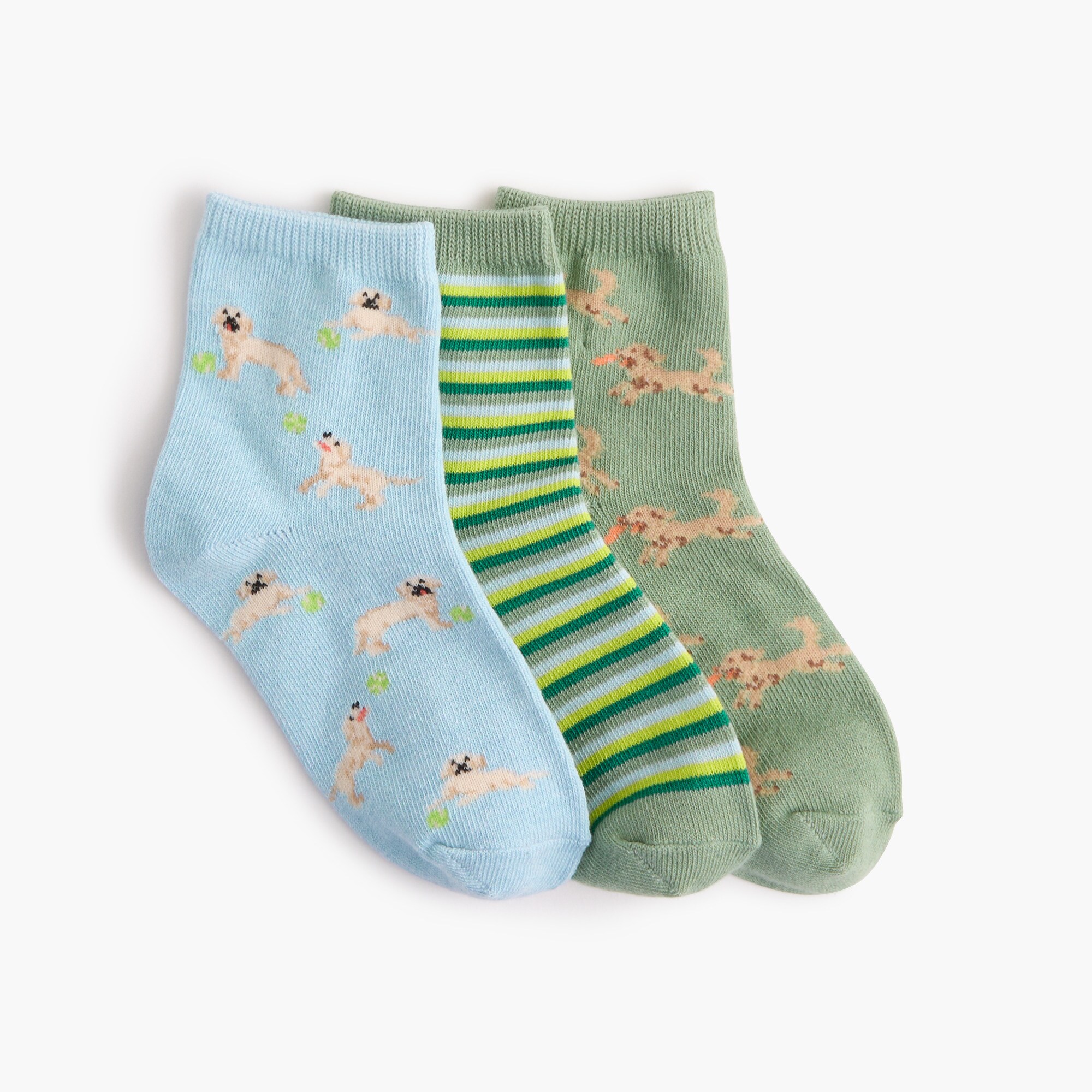 boys' dog socks three-pack for boys