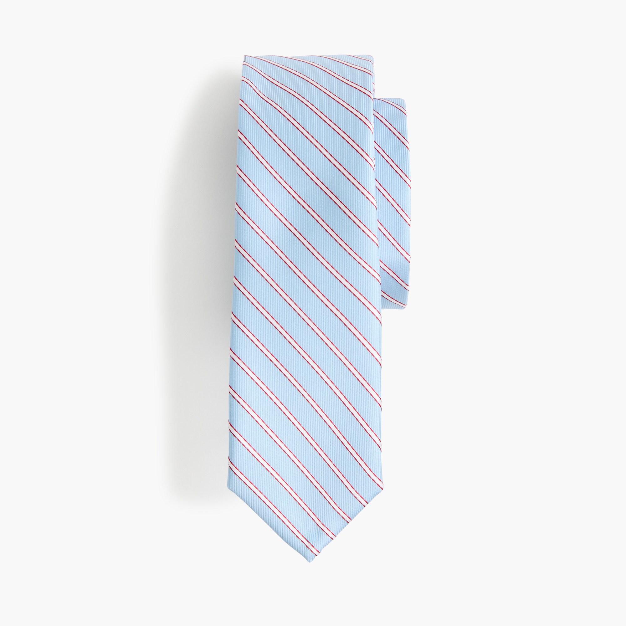 Boys' red, white and blue striped tie